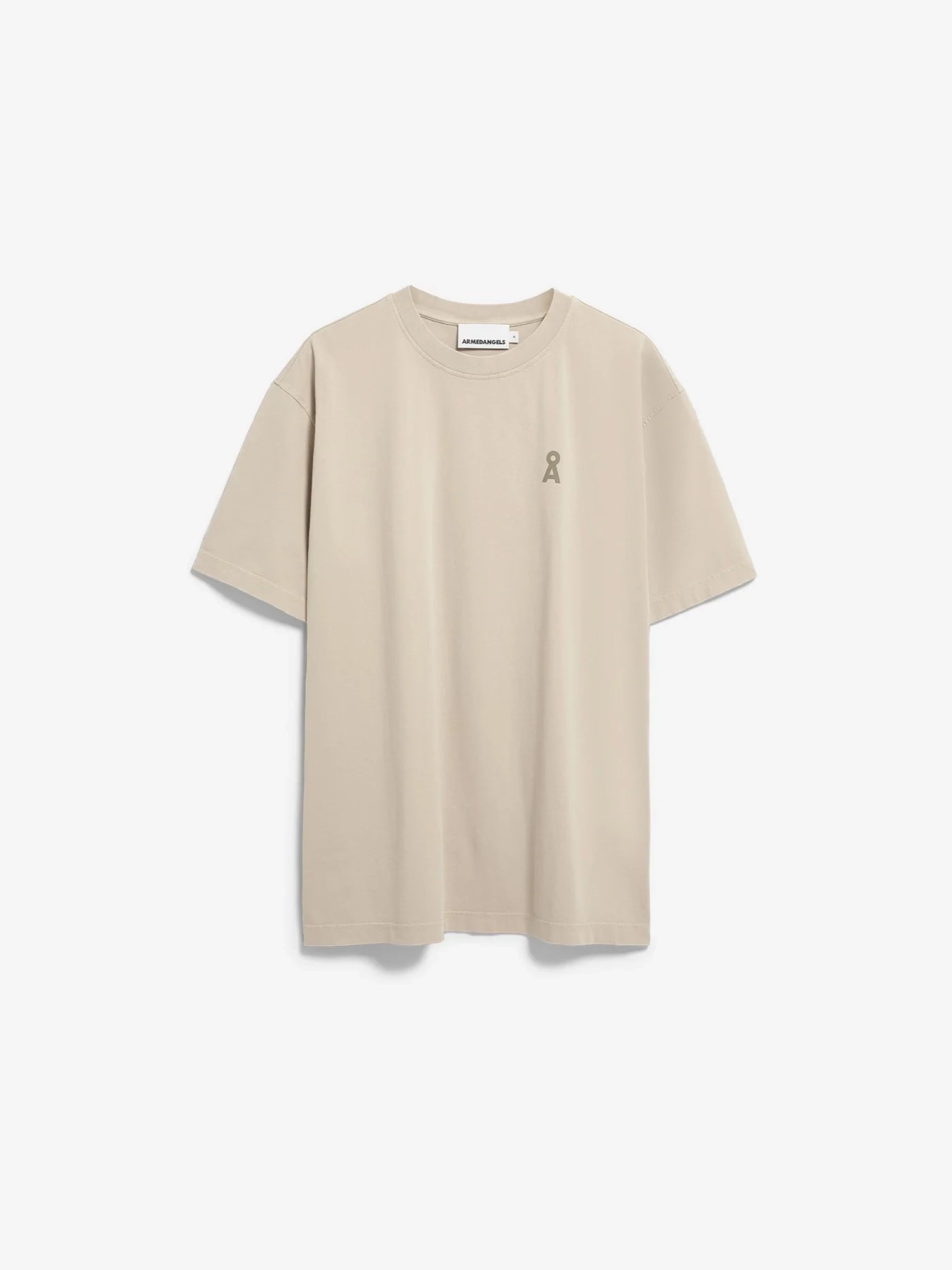 Iconic Å Maarkos GD T-Shirt sand stone washed Armedangels