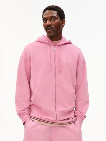 Kapuzencardigan Hoodie Saromiaan Loop Sweatjacket washed berry Armedangels