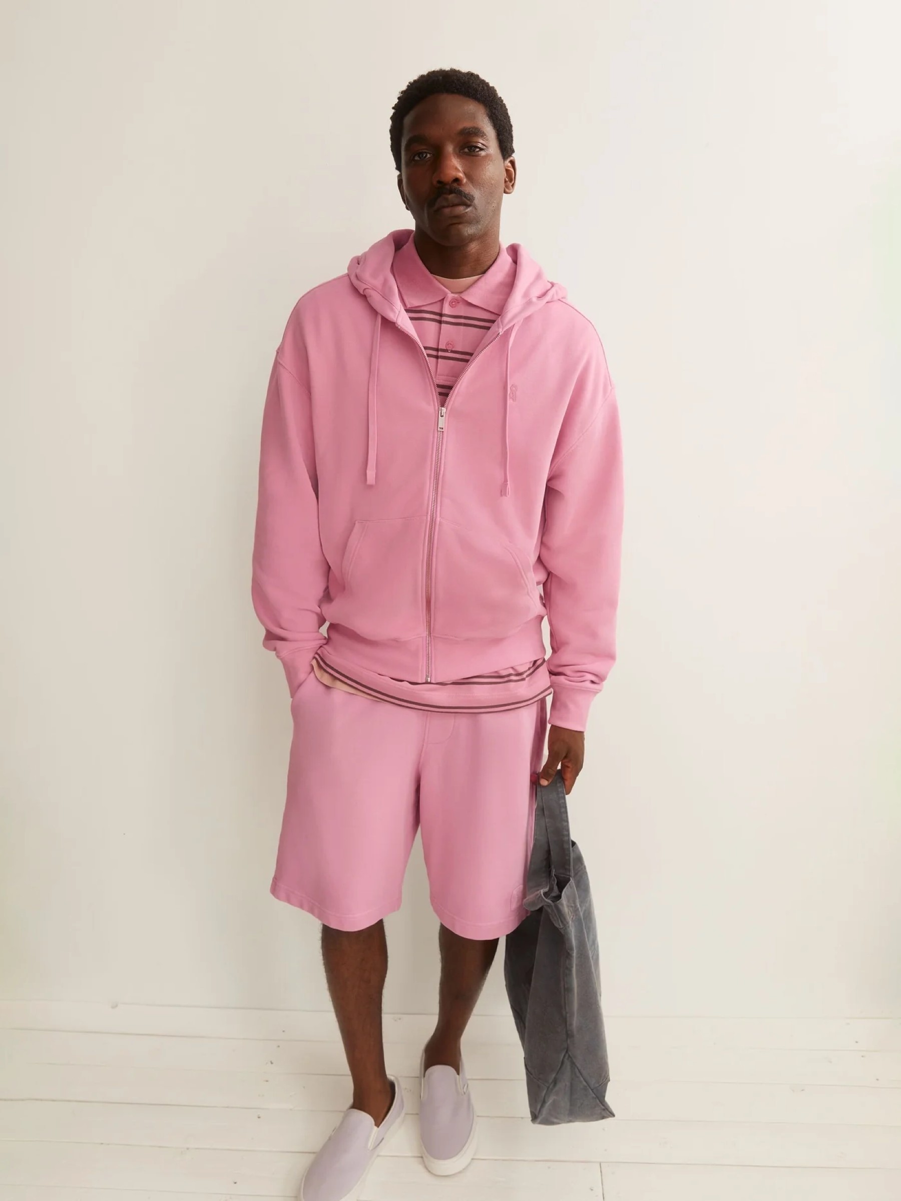 Kapuzencardigan Hoodie Saromiaan Loop Sweatjacket washed berry Armedangels