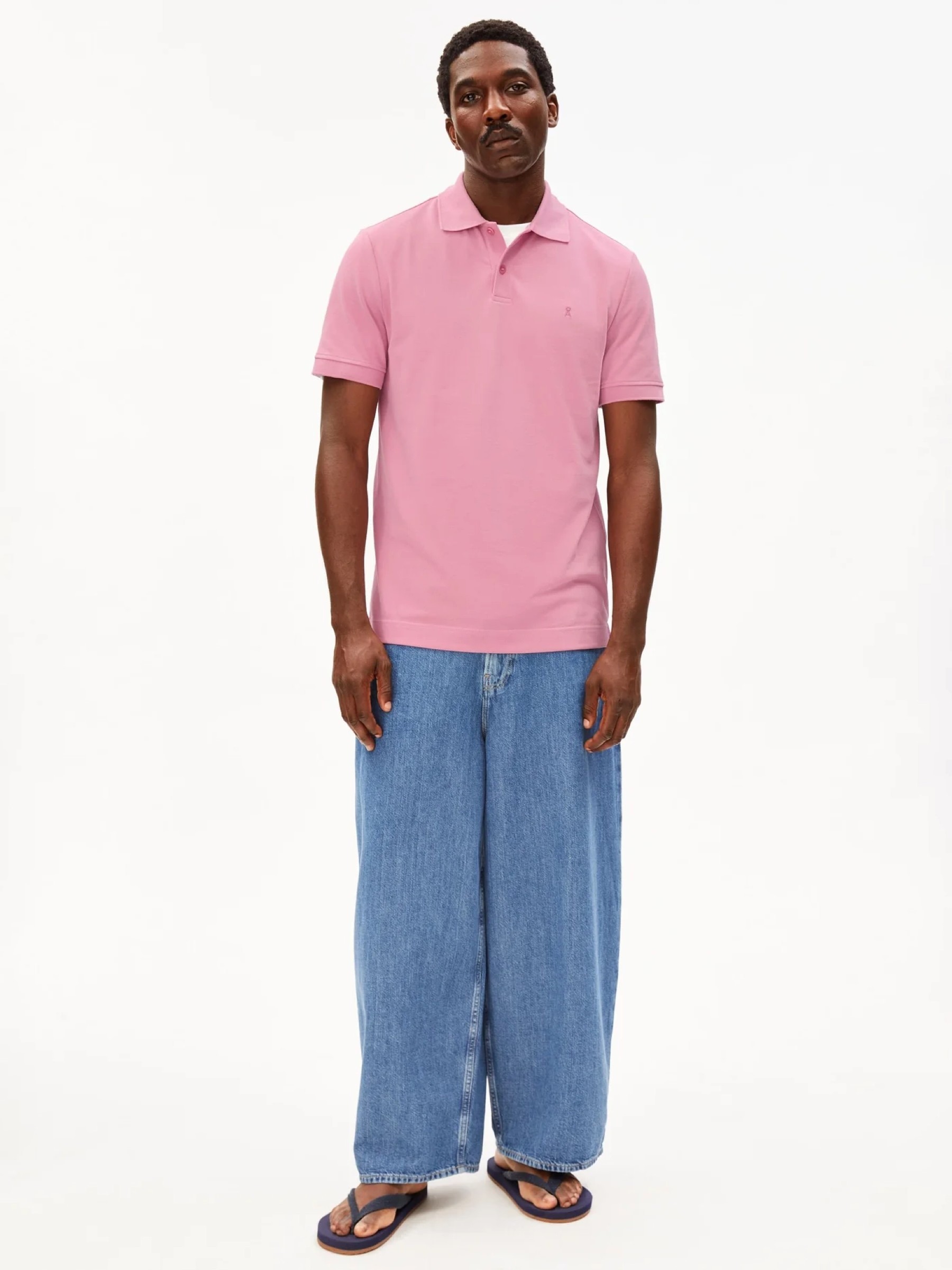 T-Shirt Maario Poloshirt washed berry Armedangels