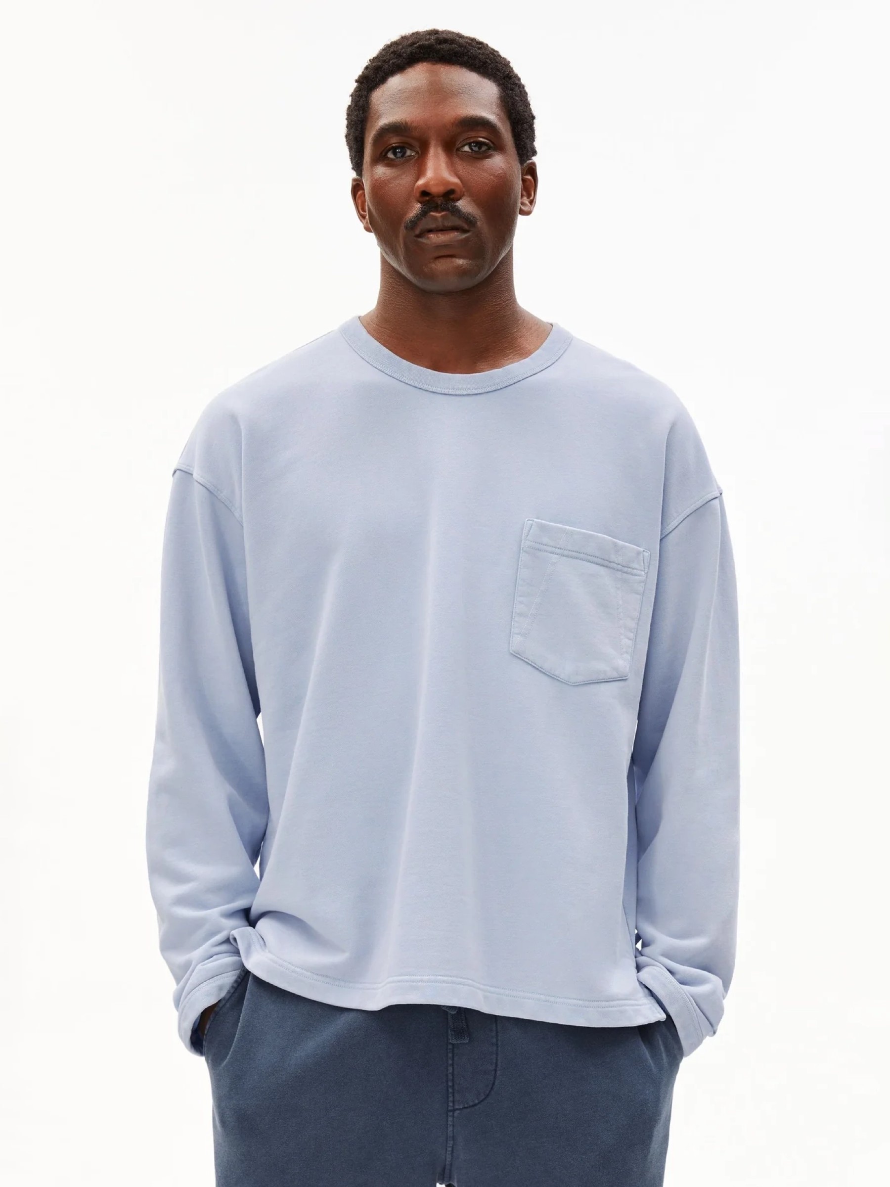 Pullover GMT Dye Sweatshirt wedgwood washed Armedangels