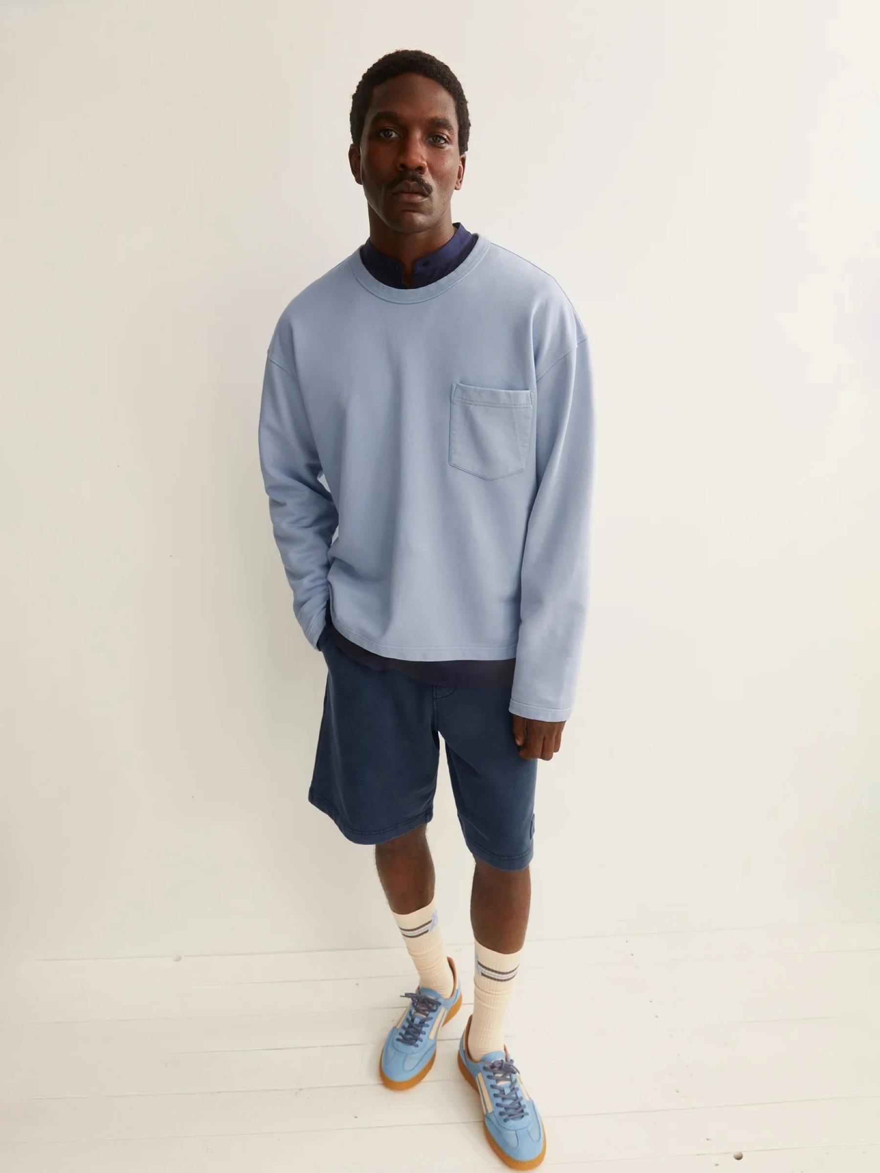 Pullover GMT Dye Sweatshirt wedgwood washed Armedangels