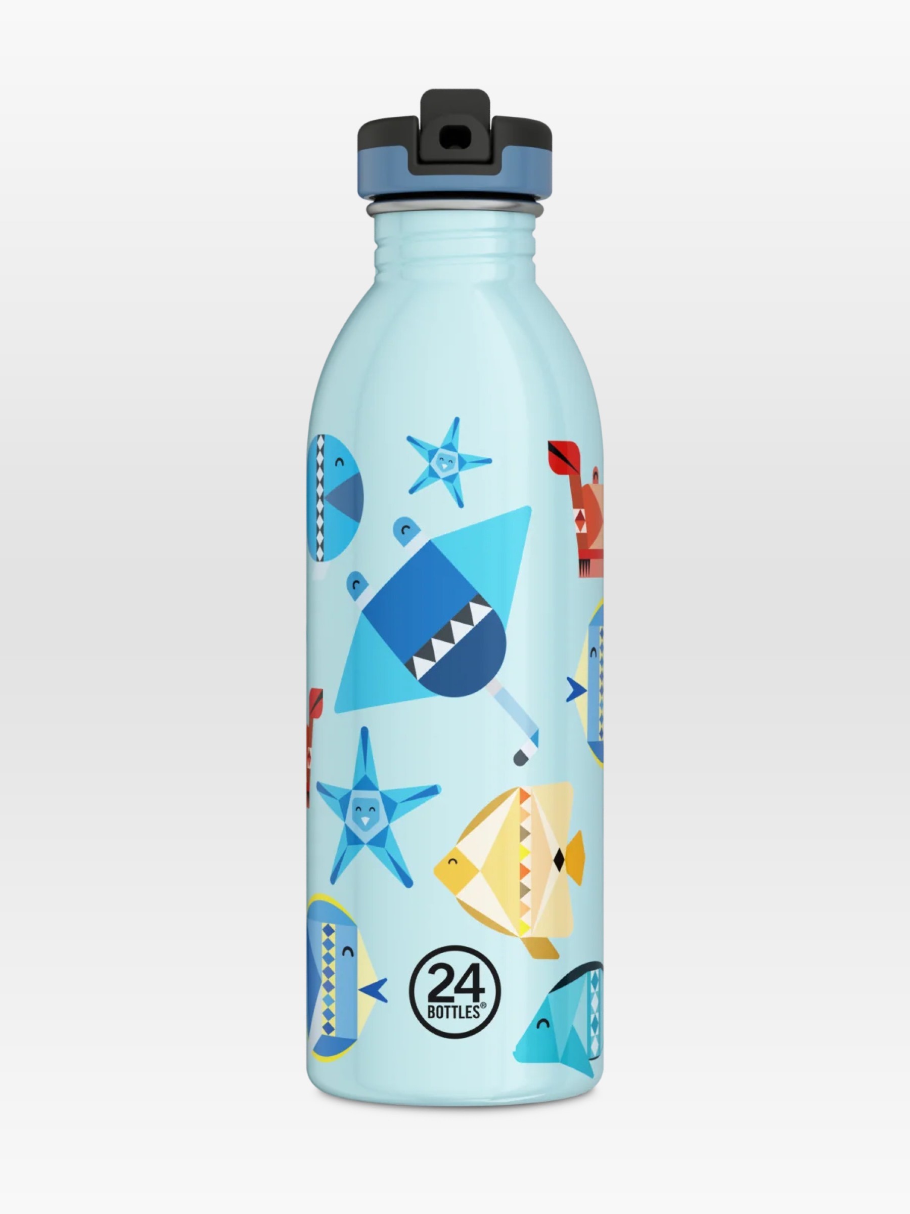 Trinkflasche Urban sea friends Sportdeckel 24Bottles