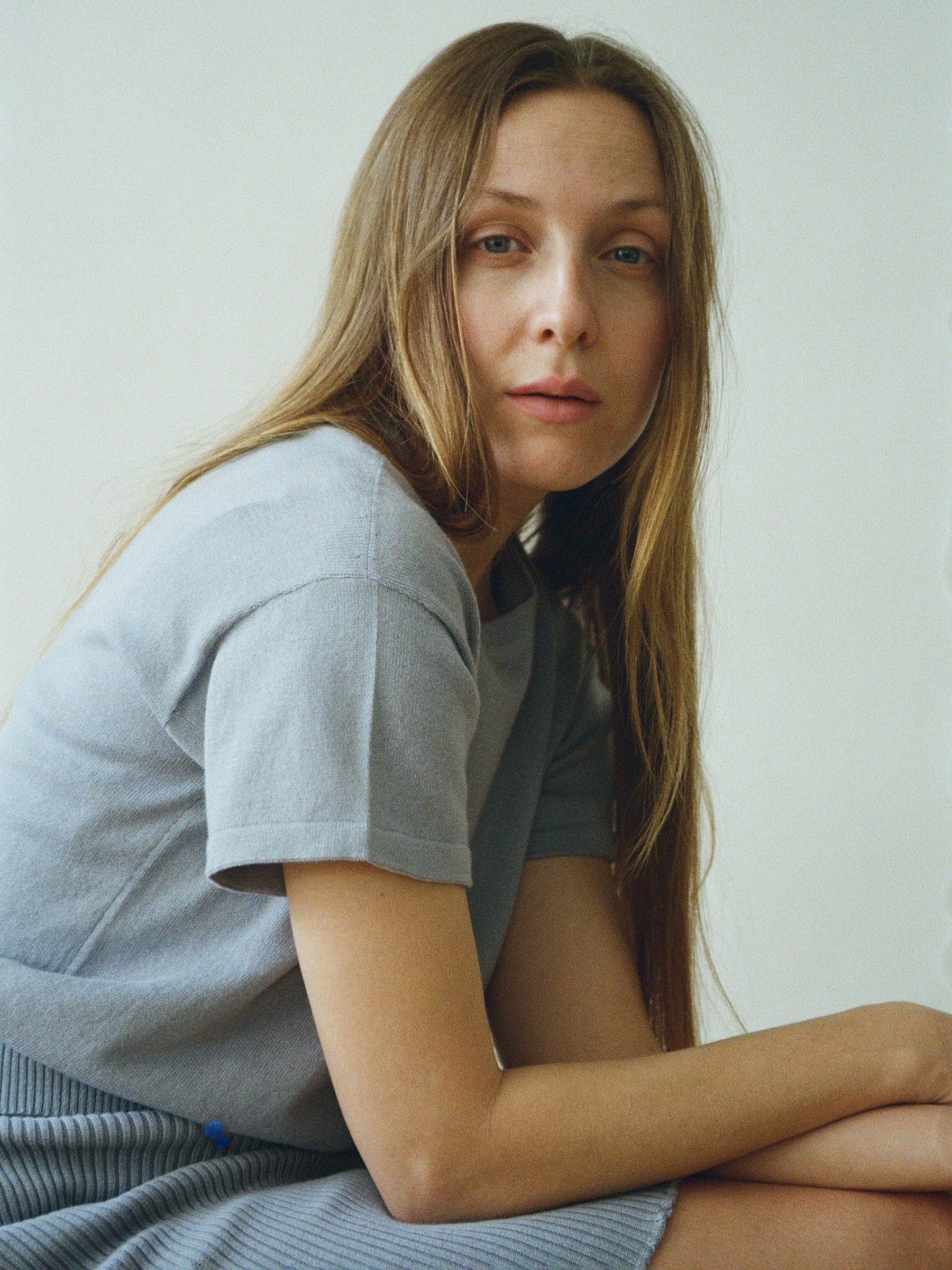 T-Shirt El Sur Knit Top berlin blue Jungle Folk