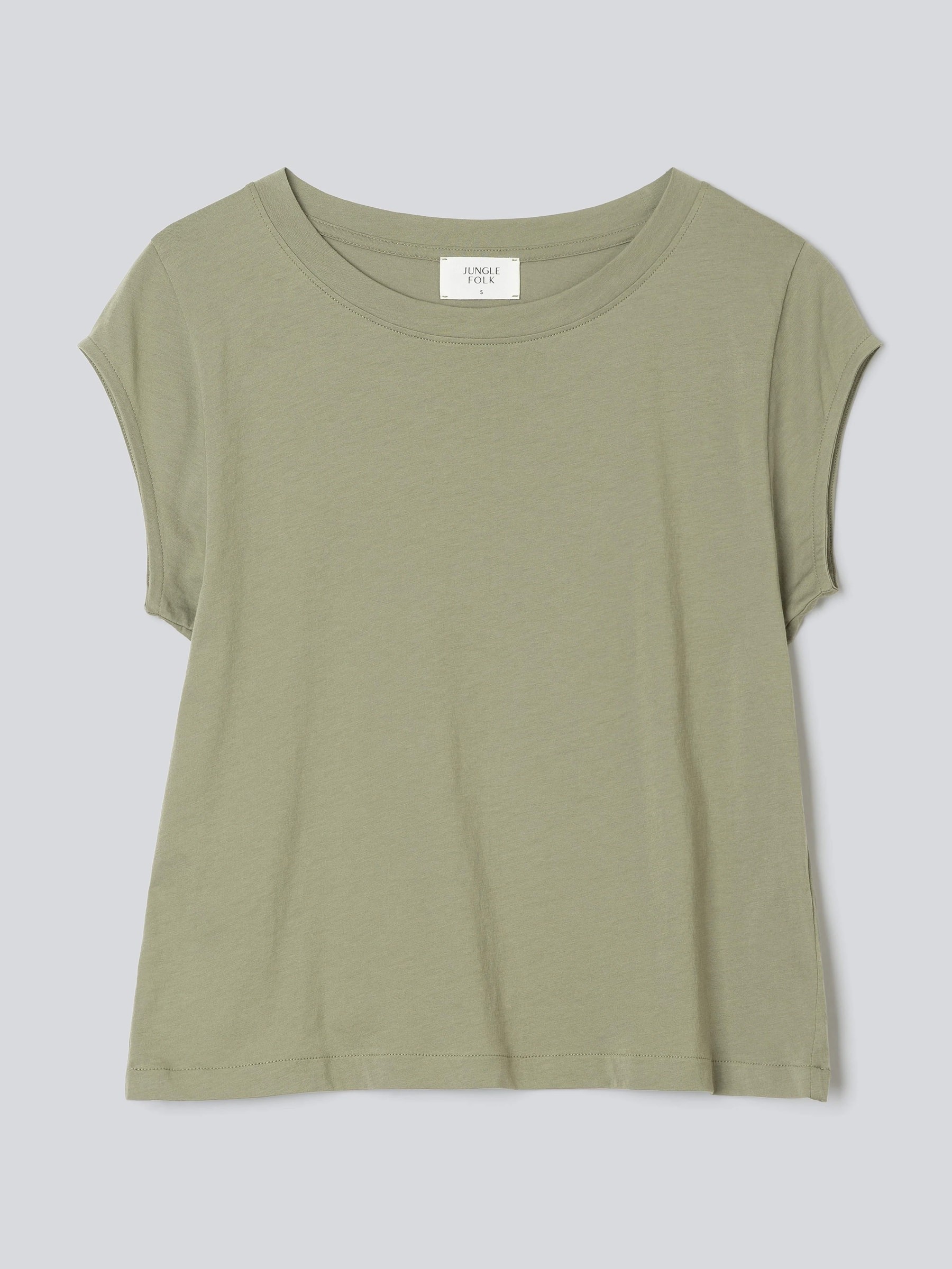 T-Shirt Crew Tee Isla almond green Jungle Folk