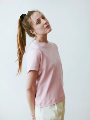 T-Shirt Ela Crop Top bubble pink Jungle Folk