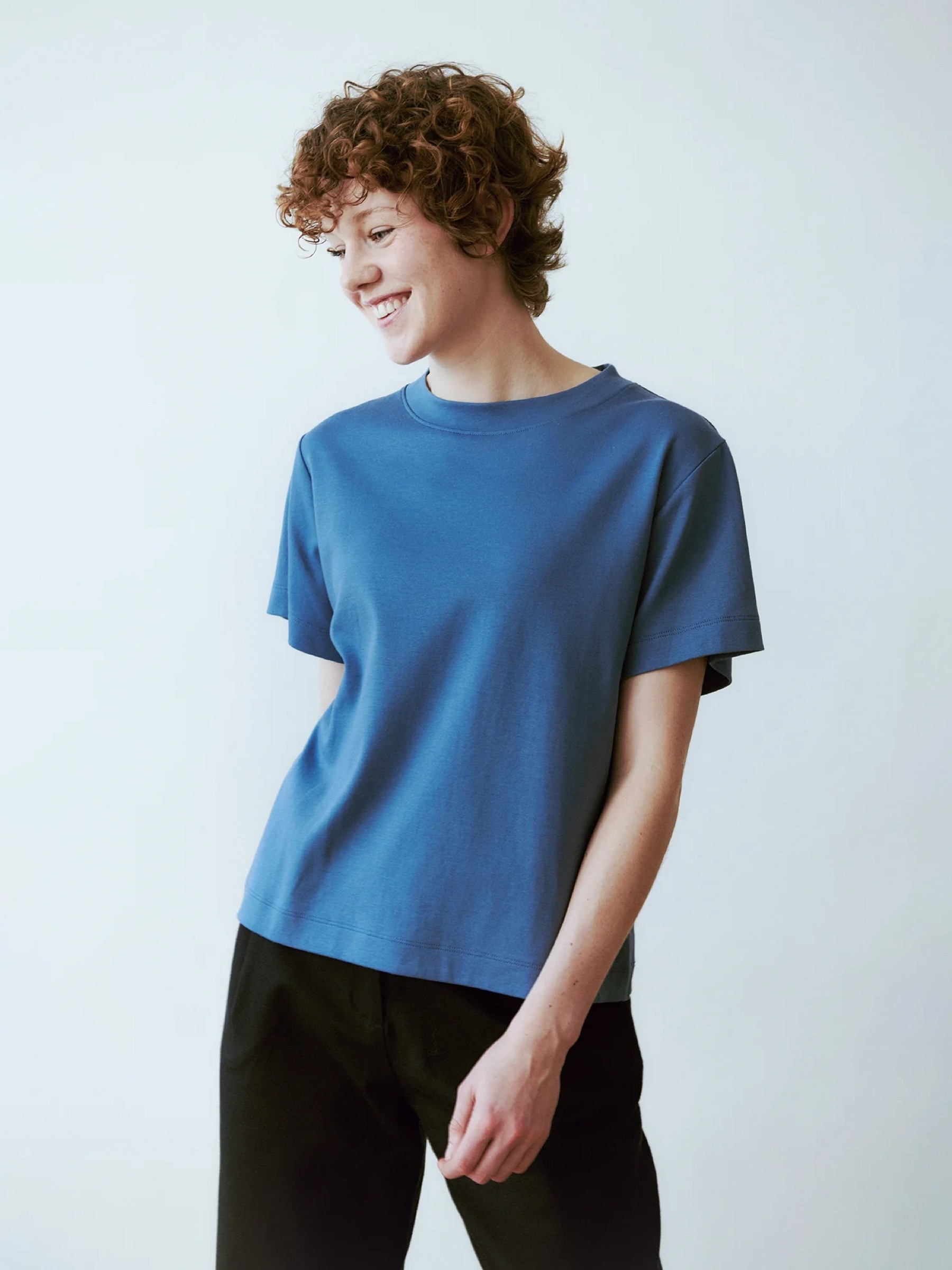 T-Shirt Ela Crop Top coastal blue Jungle Folk