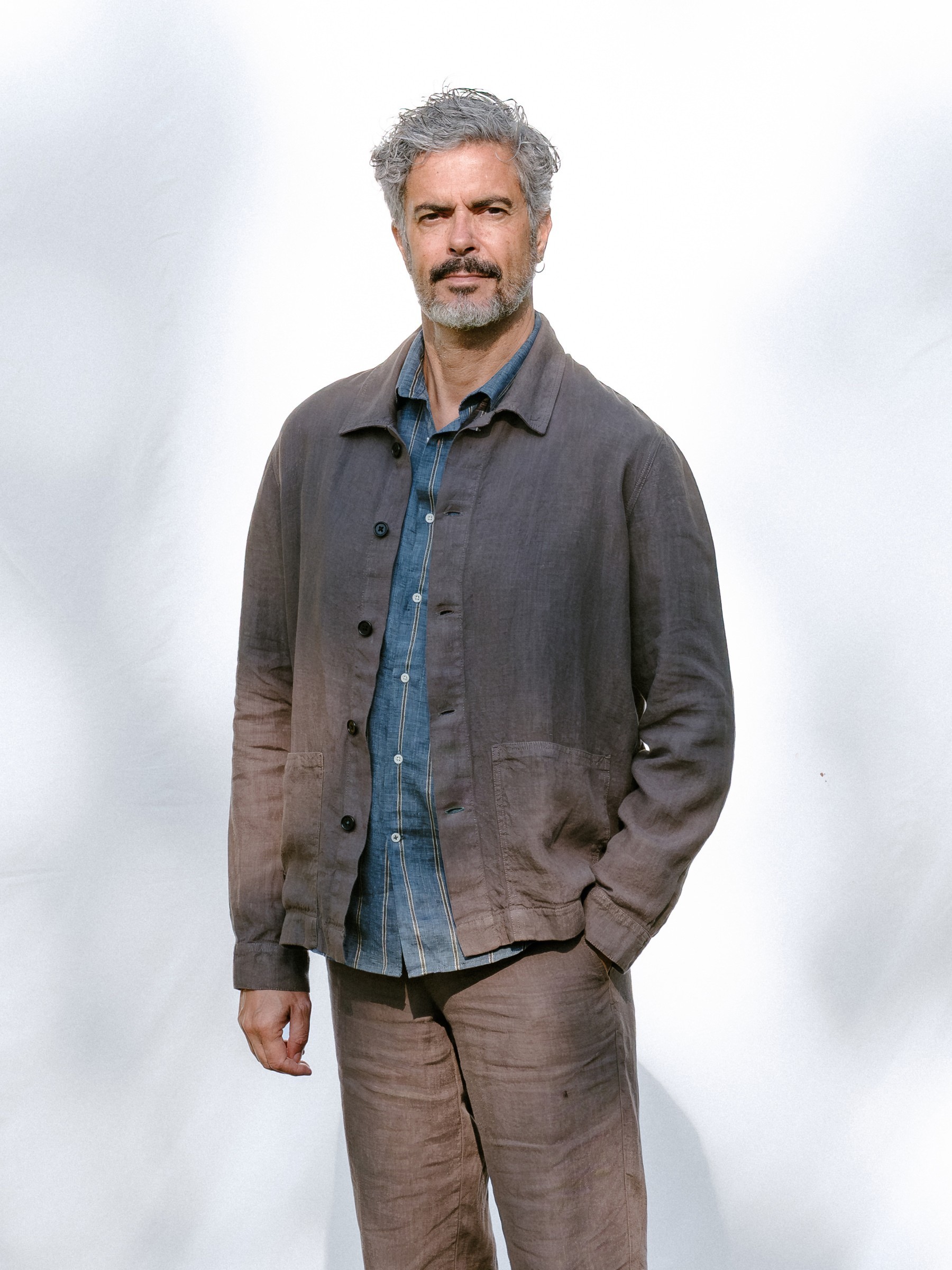 Hemd Overshirt Linen Ilha taupe Carpasus