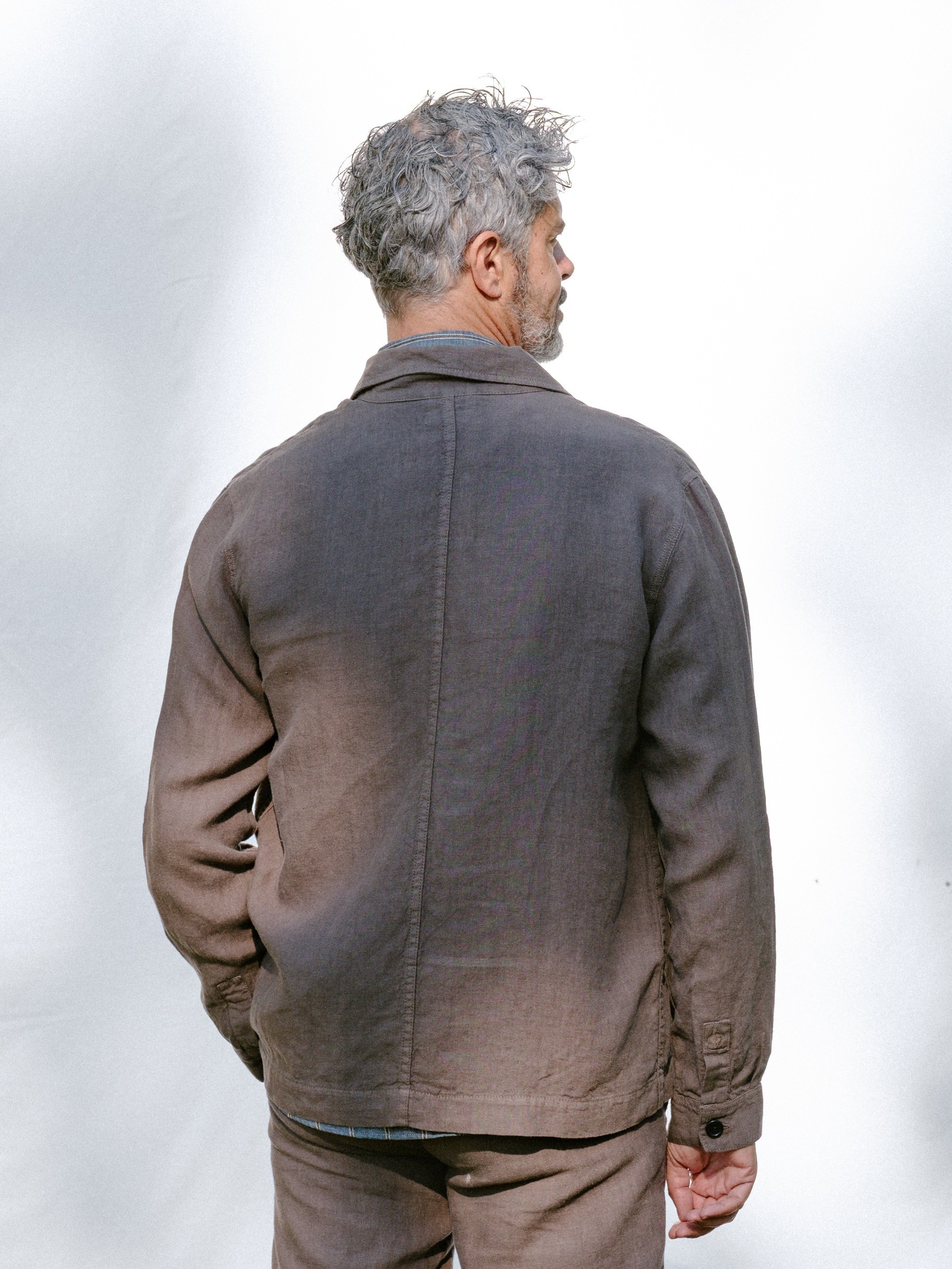 Hemd Overshirt Linen Ilha taupe Carpasus