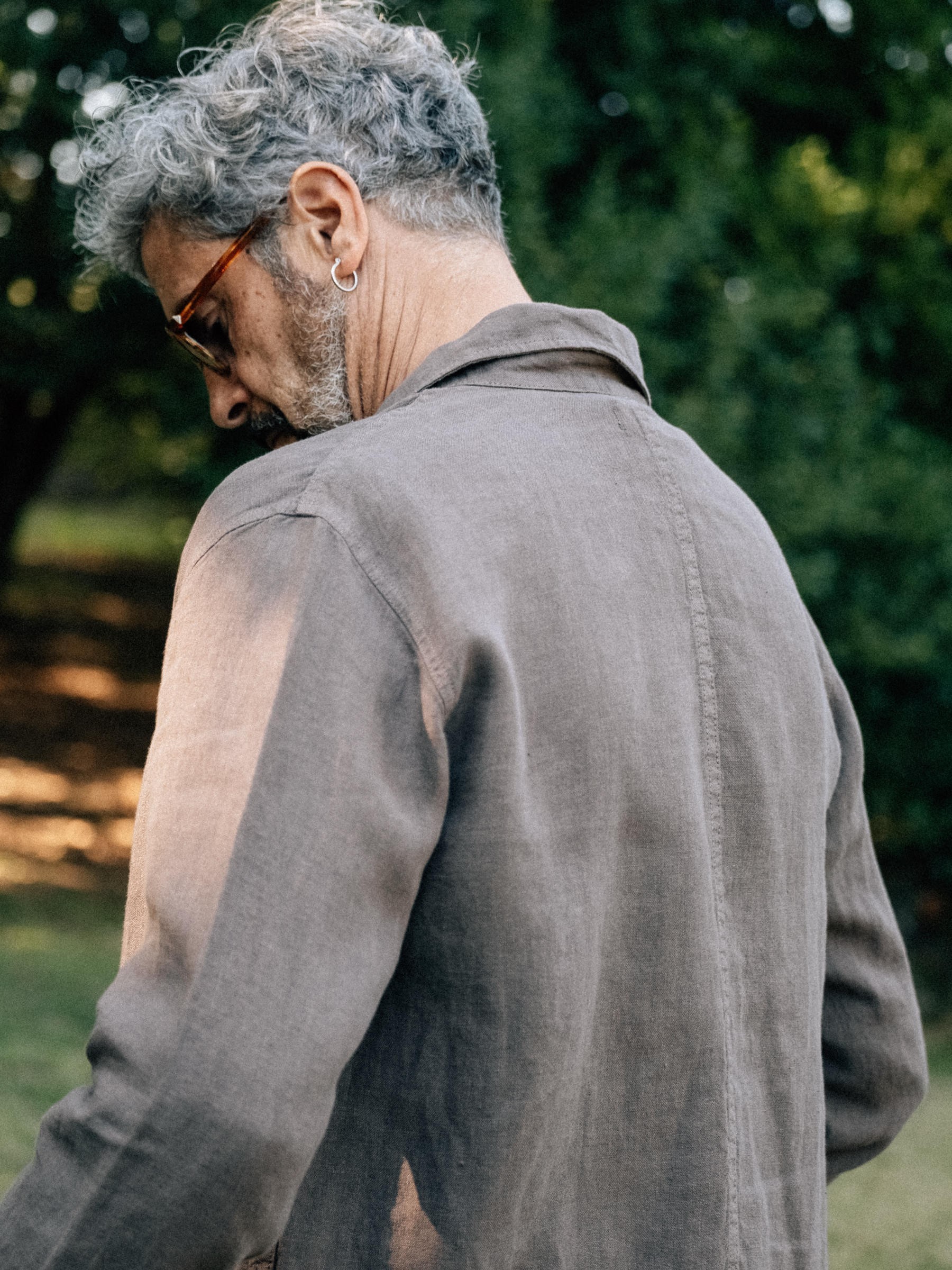 Hemd Overshirt Linen Ilha taupe Carpasus