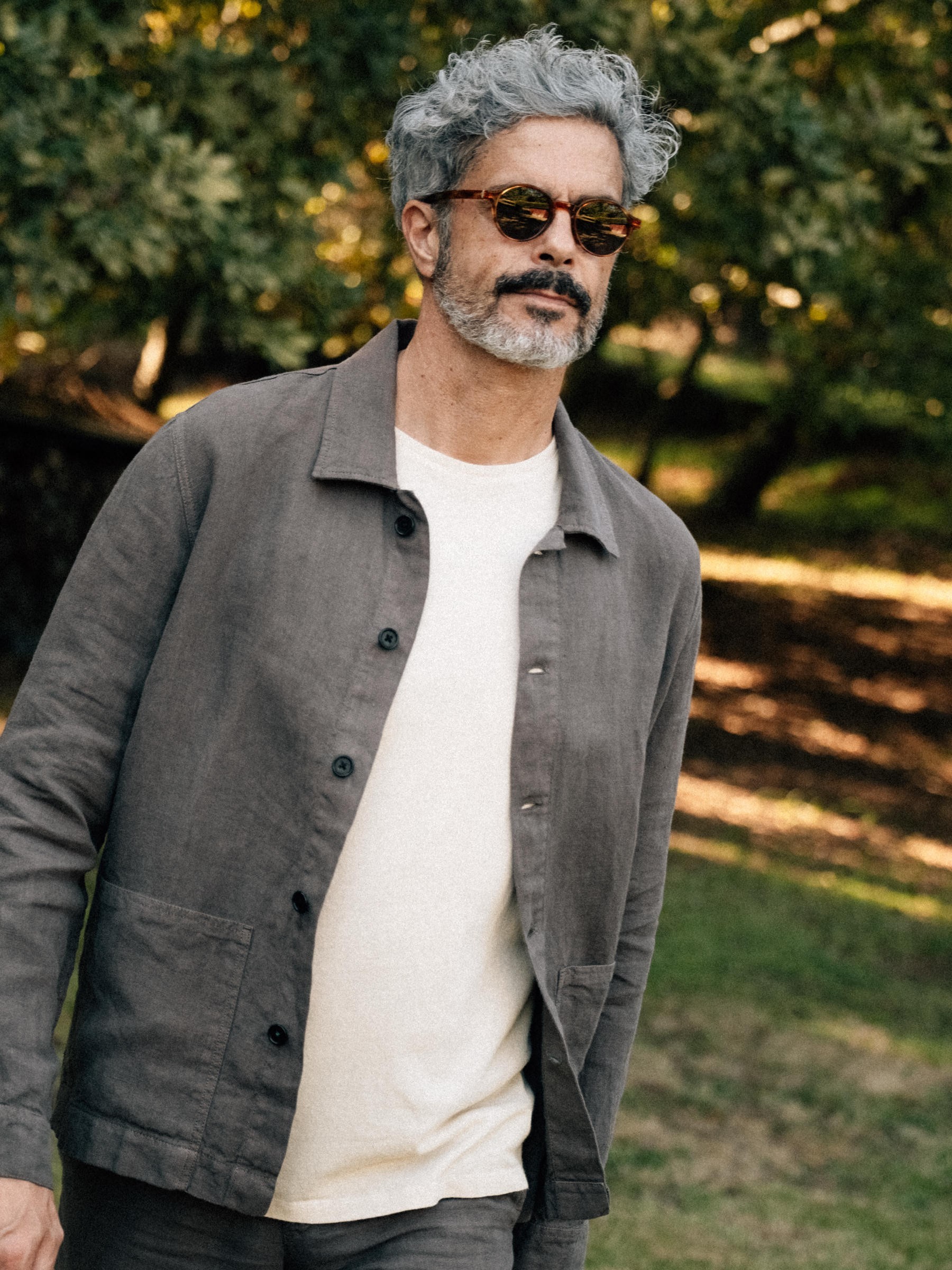 Hemd Overshirt Linen Ilha taupe Carpasus