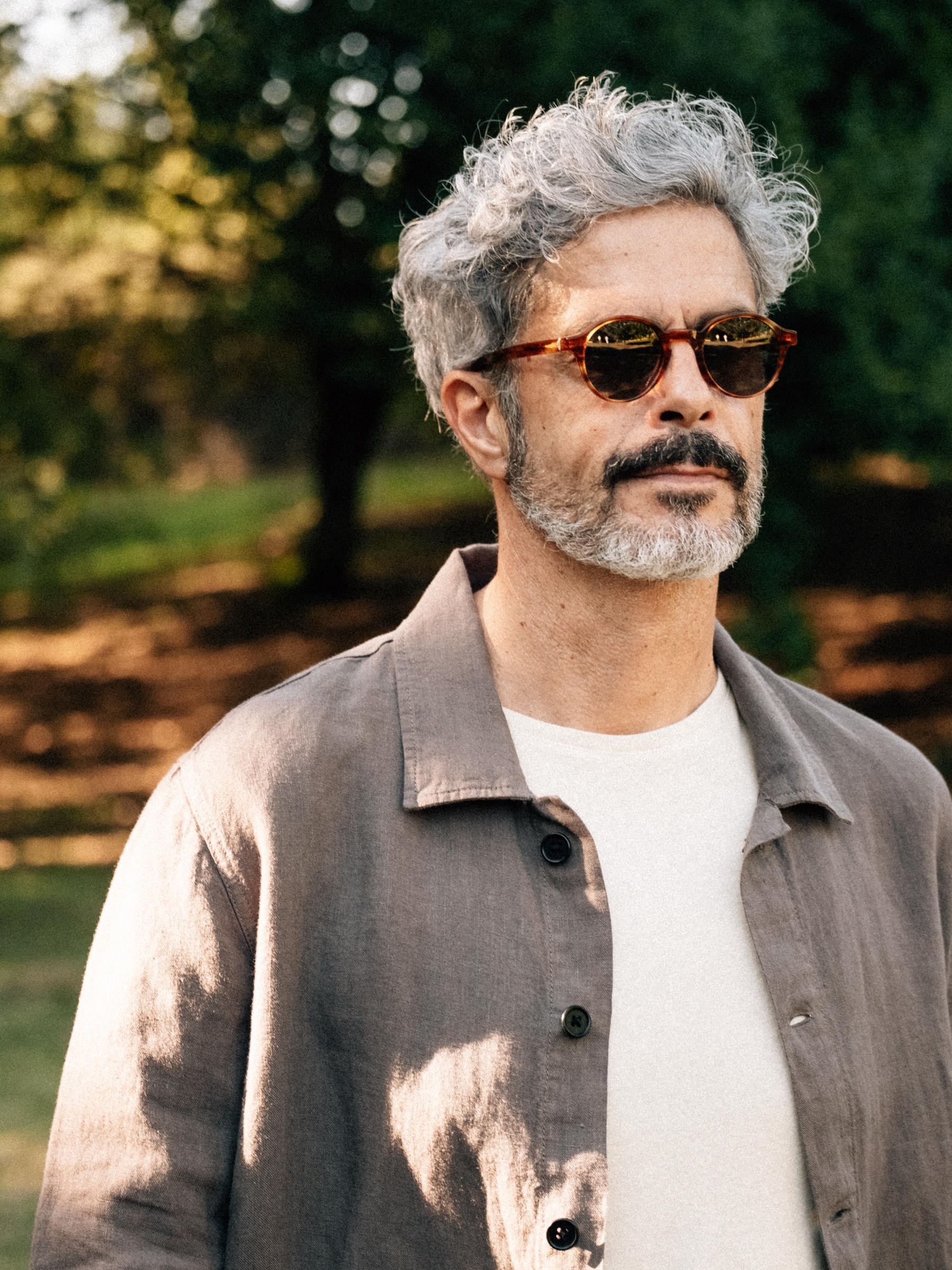 Hemd Overshirt Linen Ilha taupe Carpasus