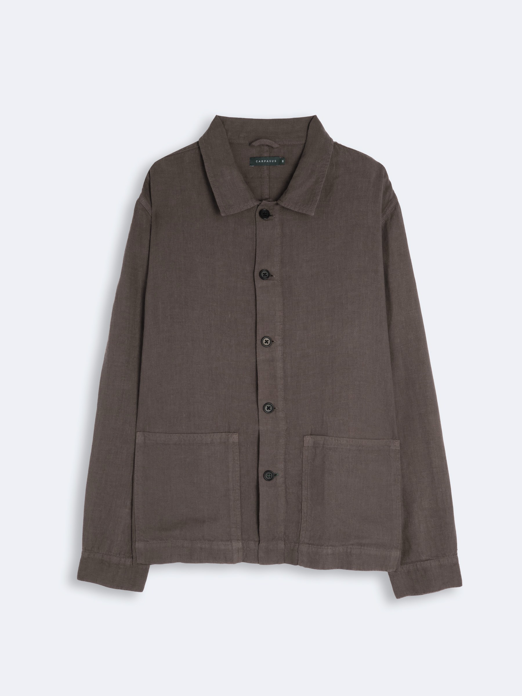 Hemd Overshirt Linen Ilha taupe Carpasus