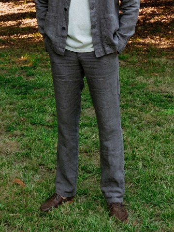 Hose Trousers Linen Ilha Long taupe Carpasus