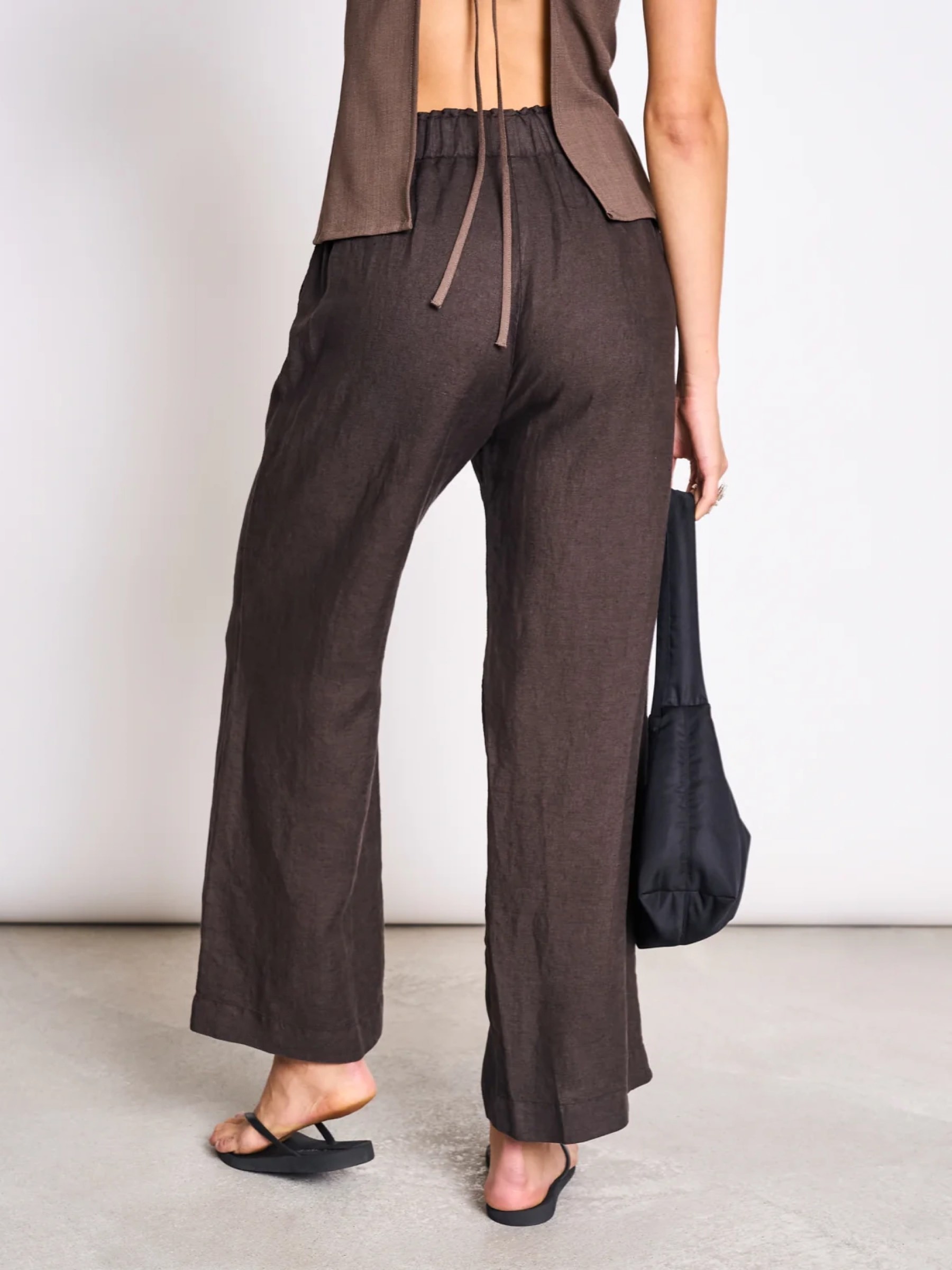 Hose Linen Pants Beveren mud Jan 'n June