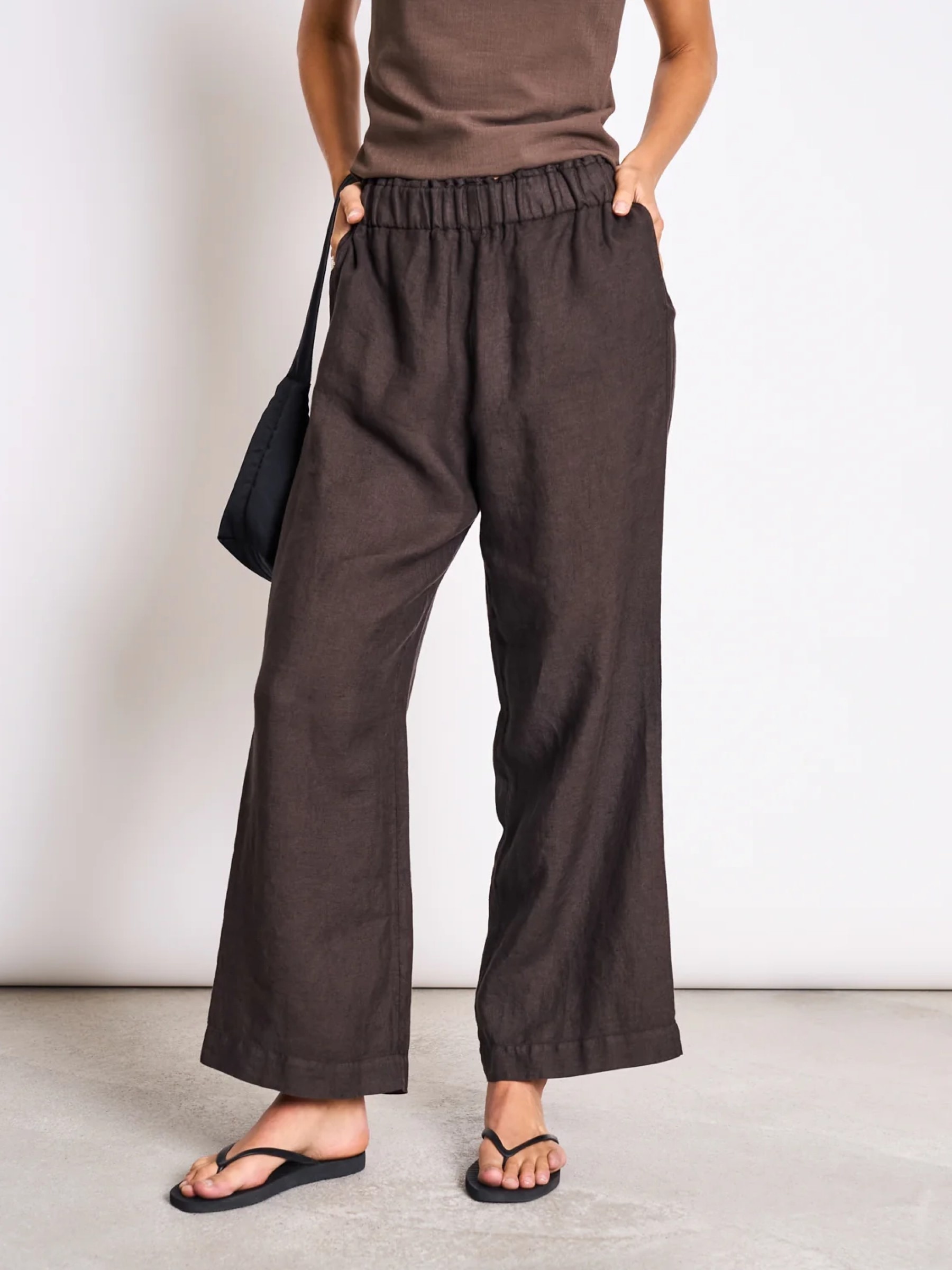 Hose Linen Pants Beveren mud Jan 'n June