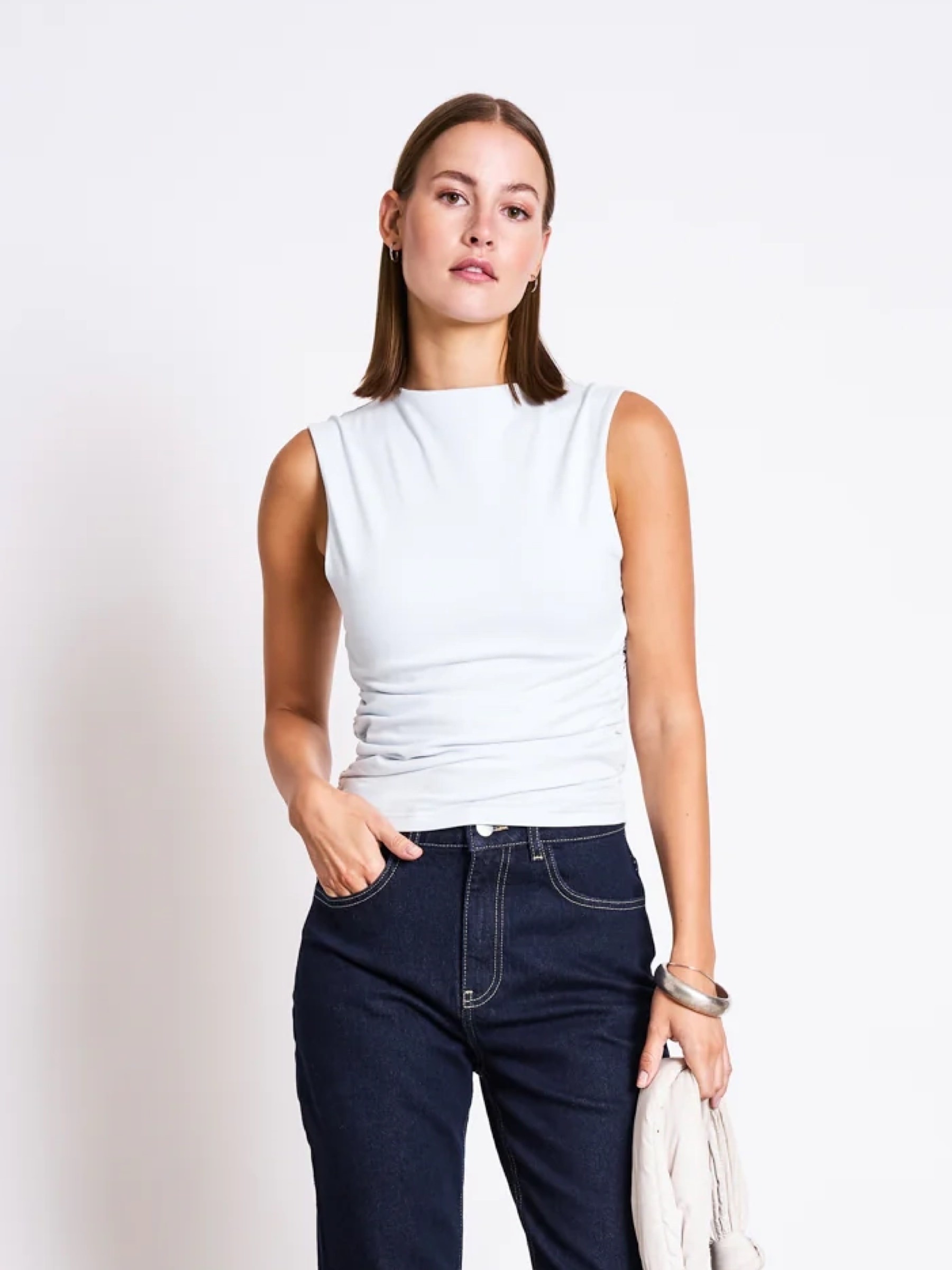 Ruffle Top Rafo ice blue Jan 'n June