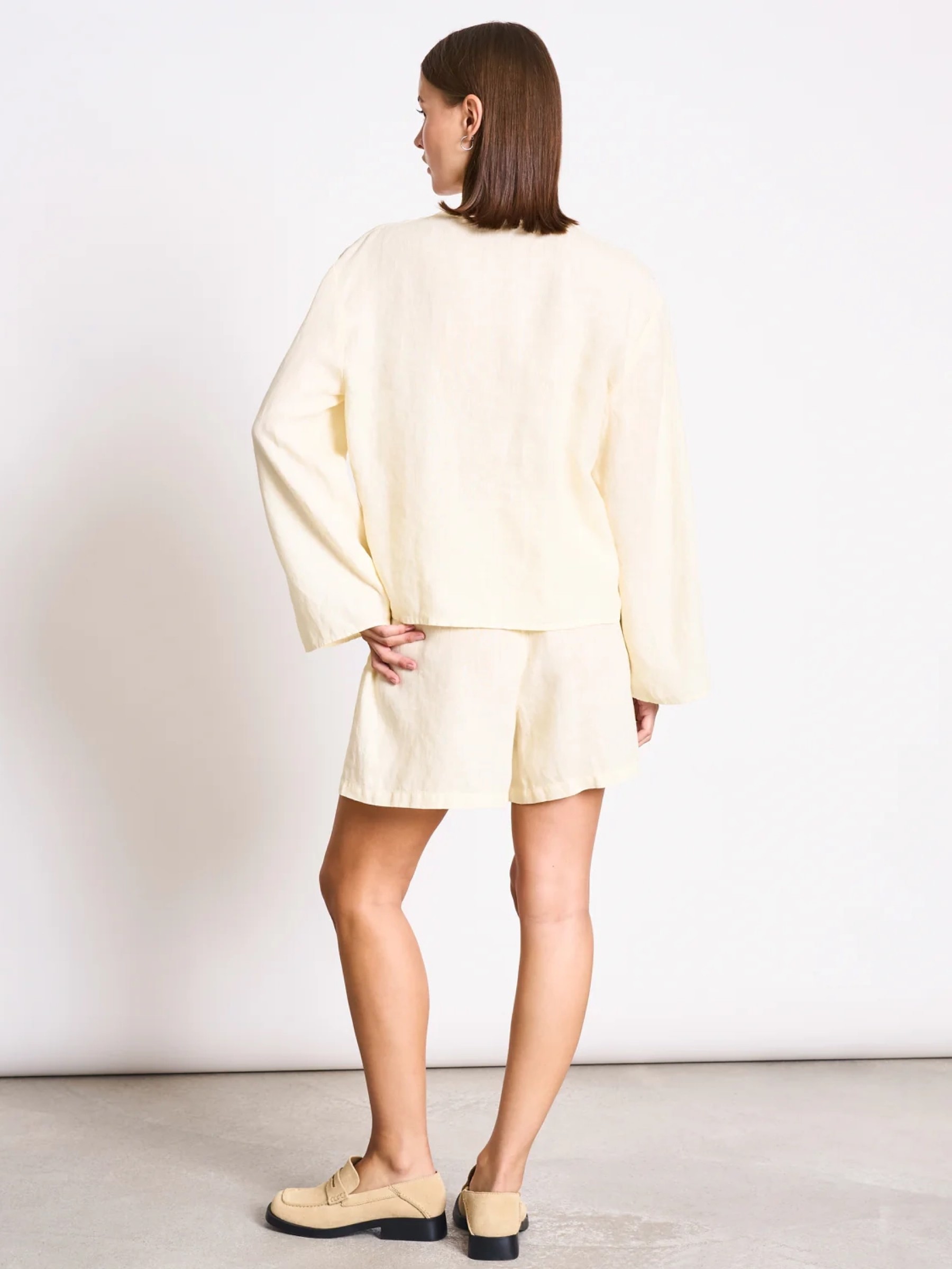 Bluse Linen Tie Blouse Skagen buttermilk Jan 'n June