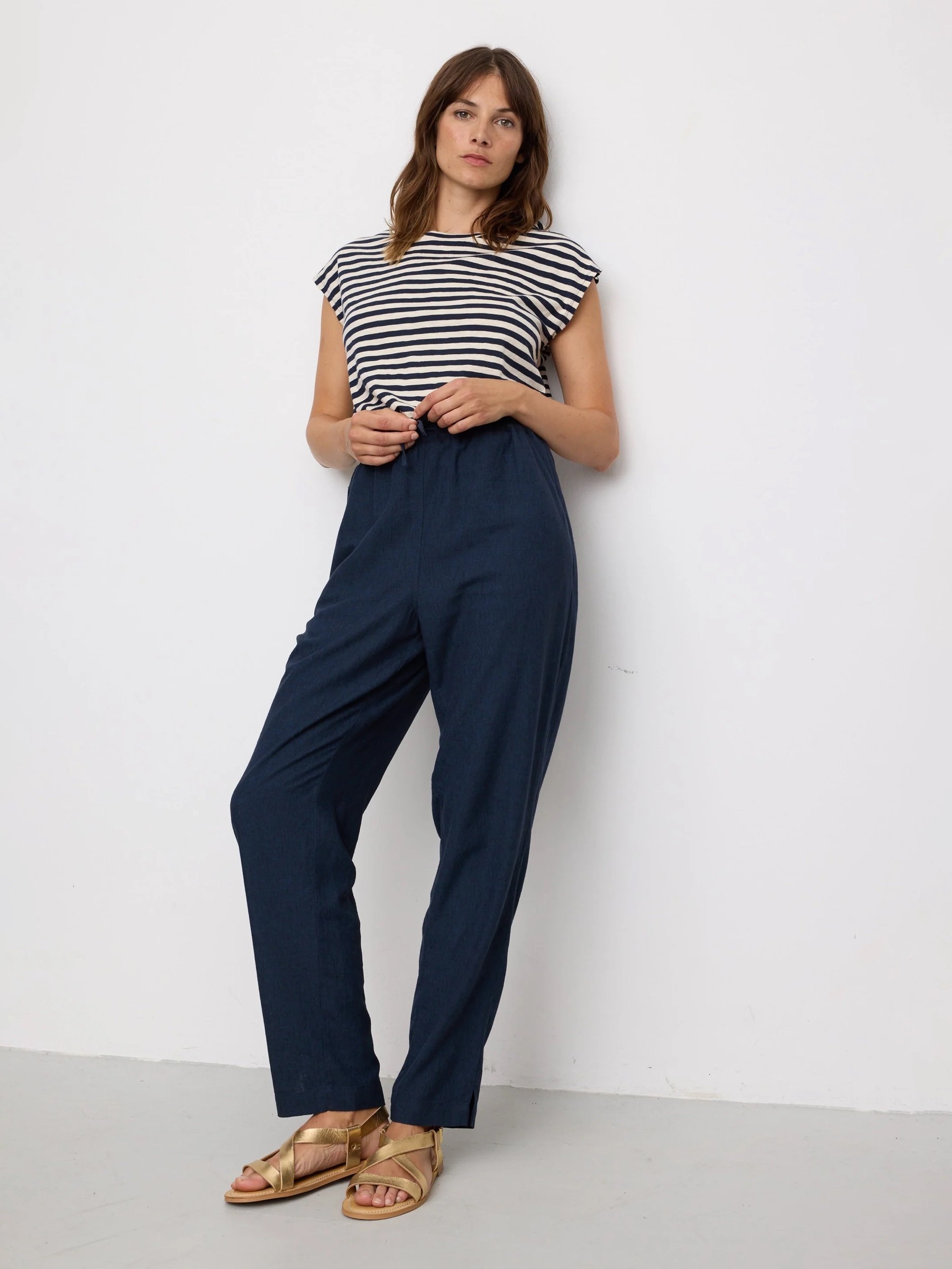 Hose Moonflower navy Recolution