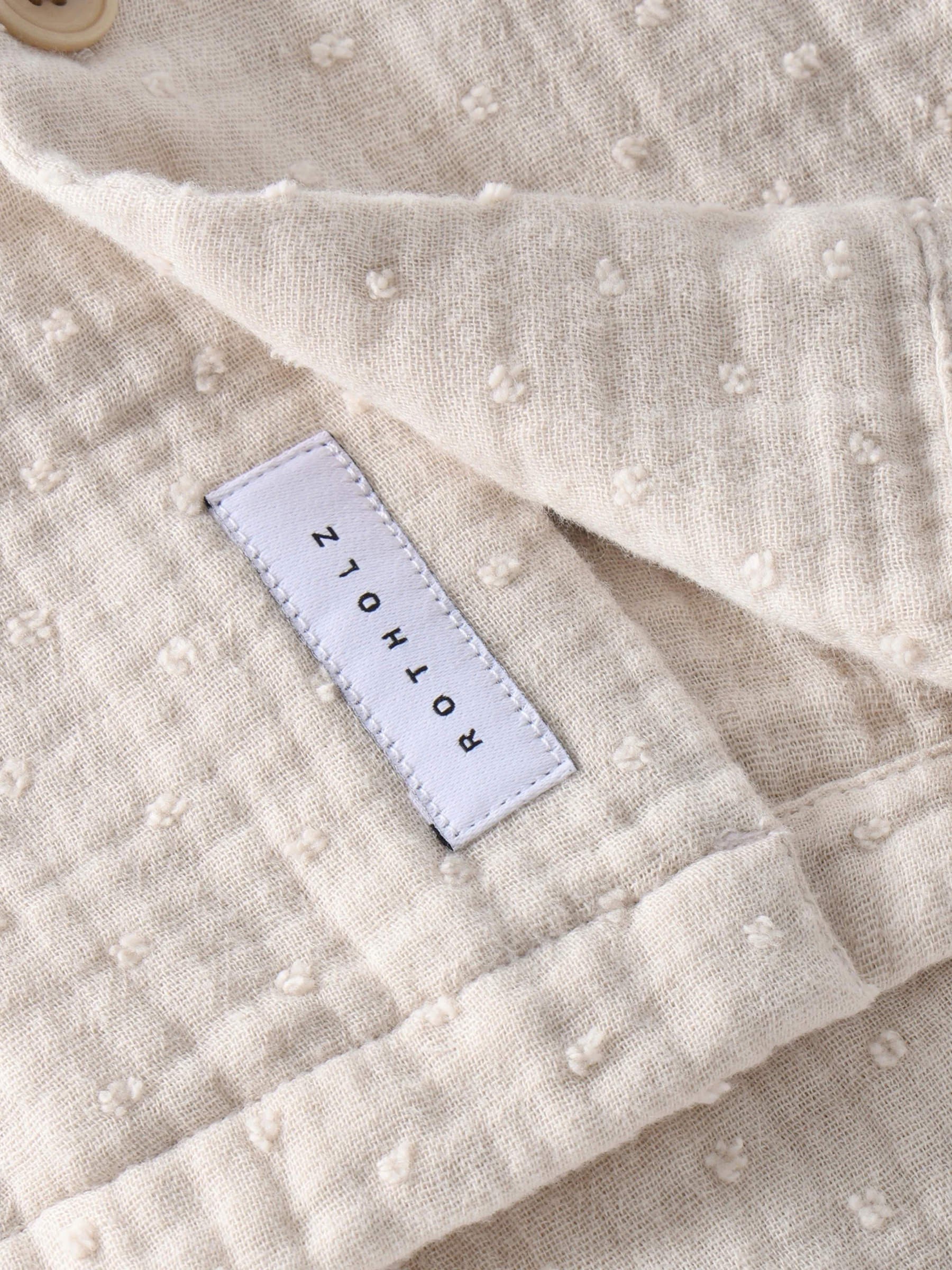 Hemd Bowling Shirt pale grey Rotholz