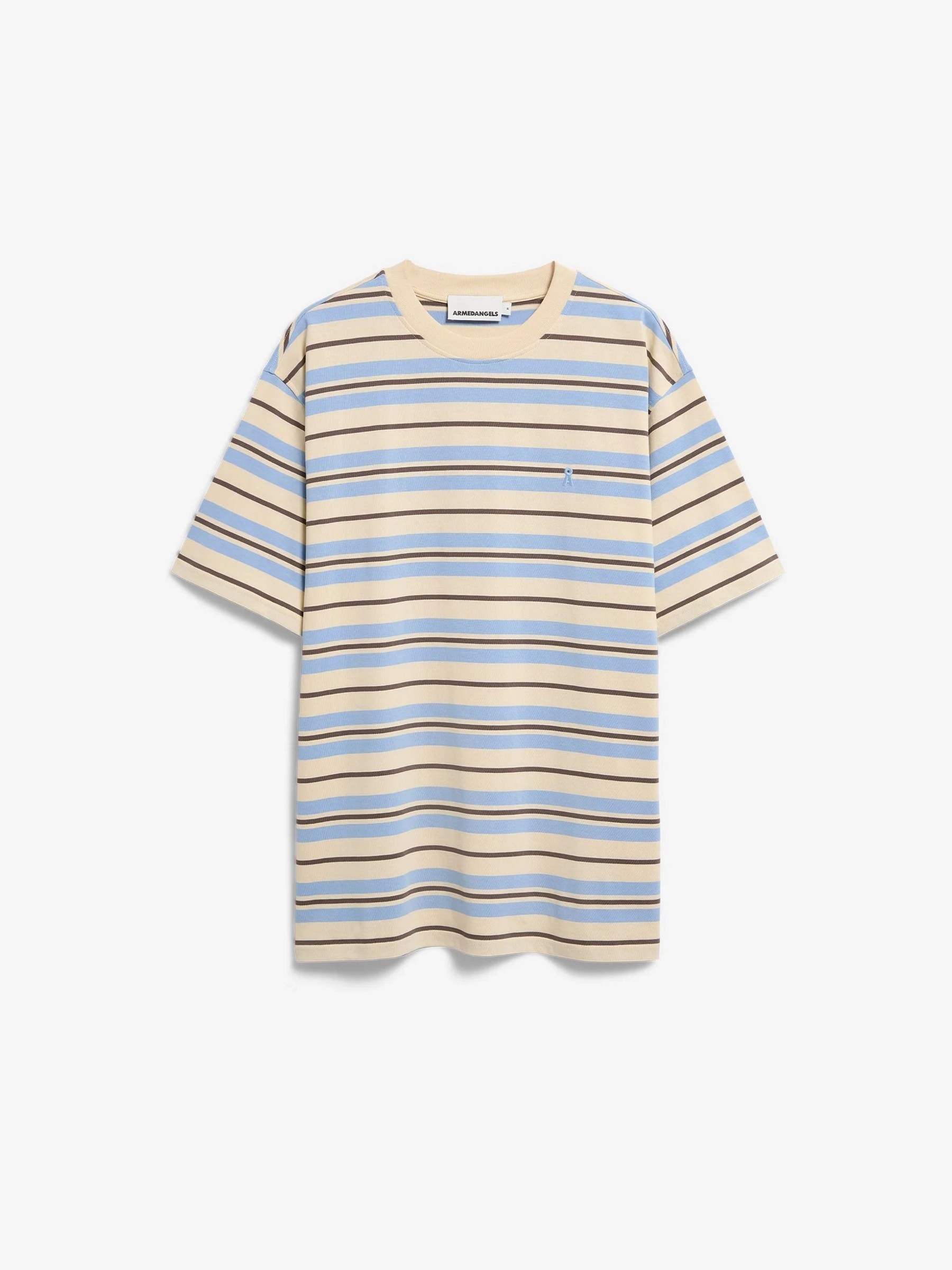 Maarkos Stripes T-Shirt wedgewood-granit Armedangels