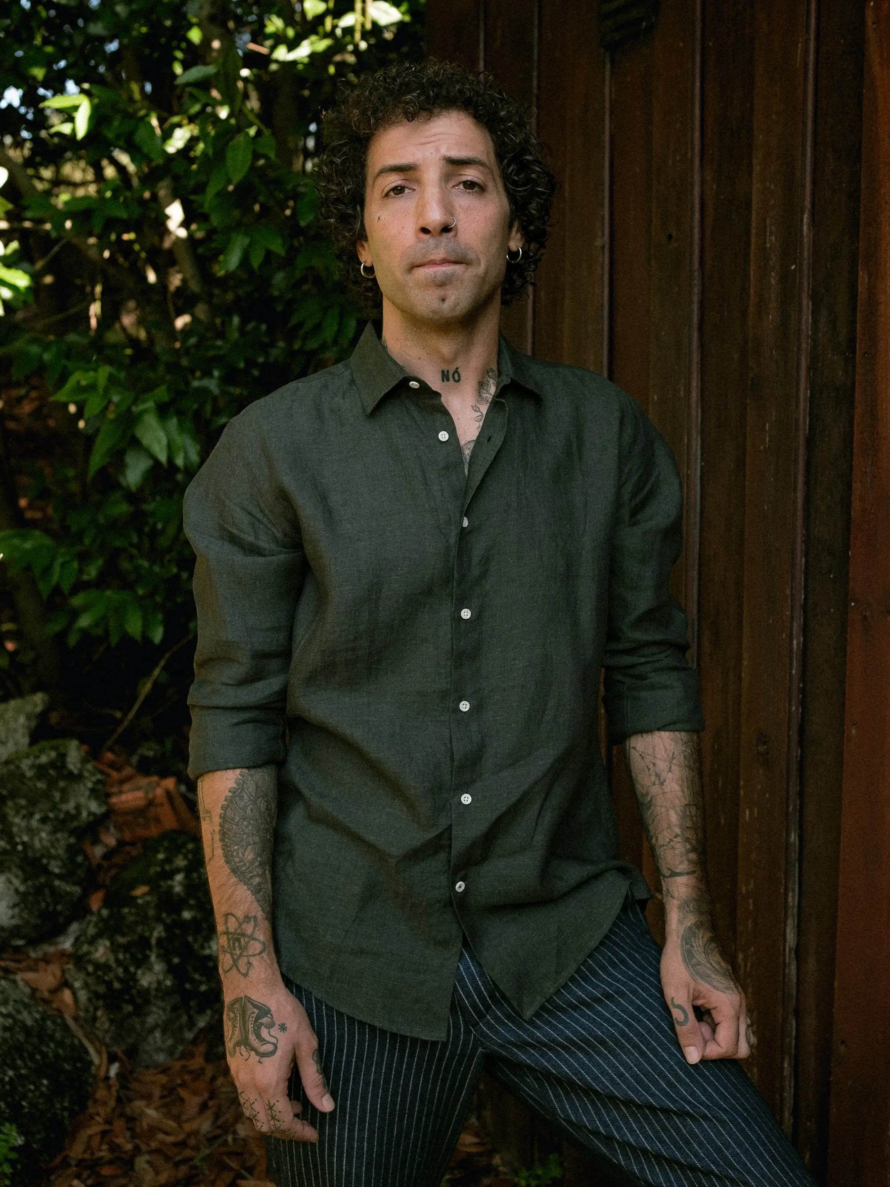 Leinenhemd Shirt Linen Verzasca forest Carpasus