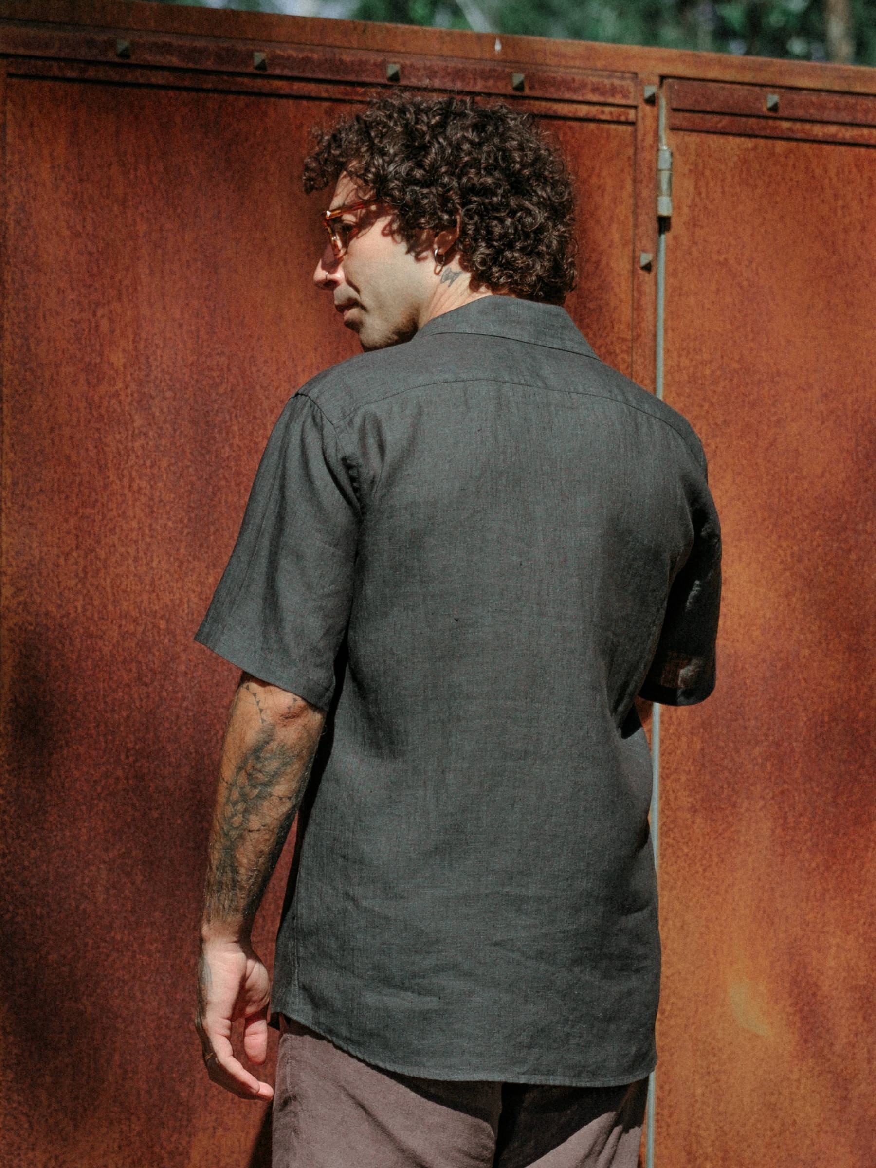 Hemd Shirt Linen Lido forest Carpasus