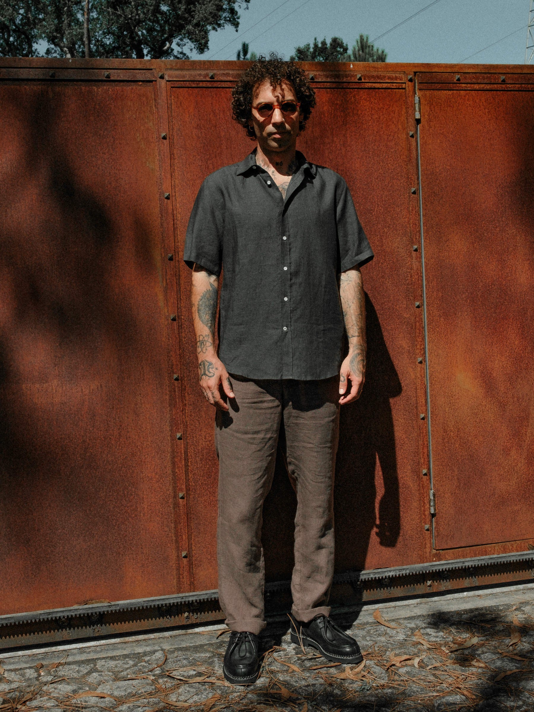 Hemd Shirt Linen Lido forest Carpasus