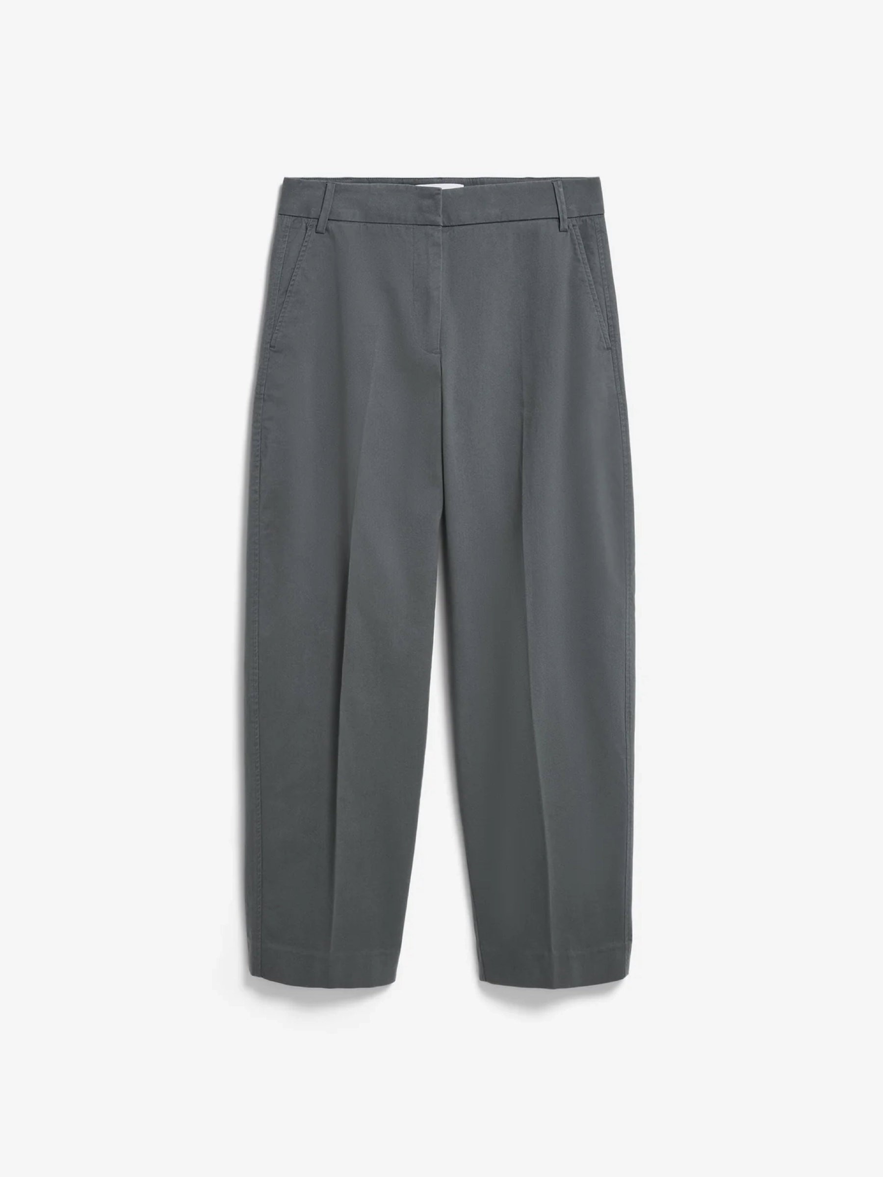 Hose Barrel Leg Twill Pant space steel Armedangels