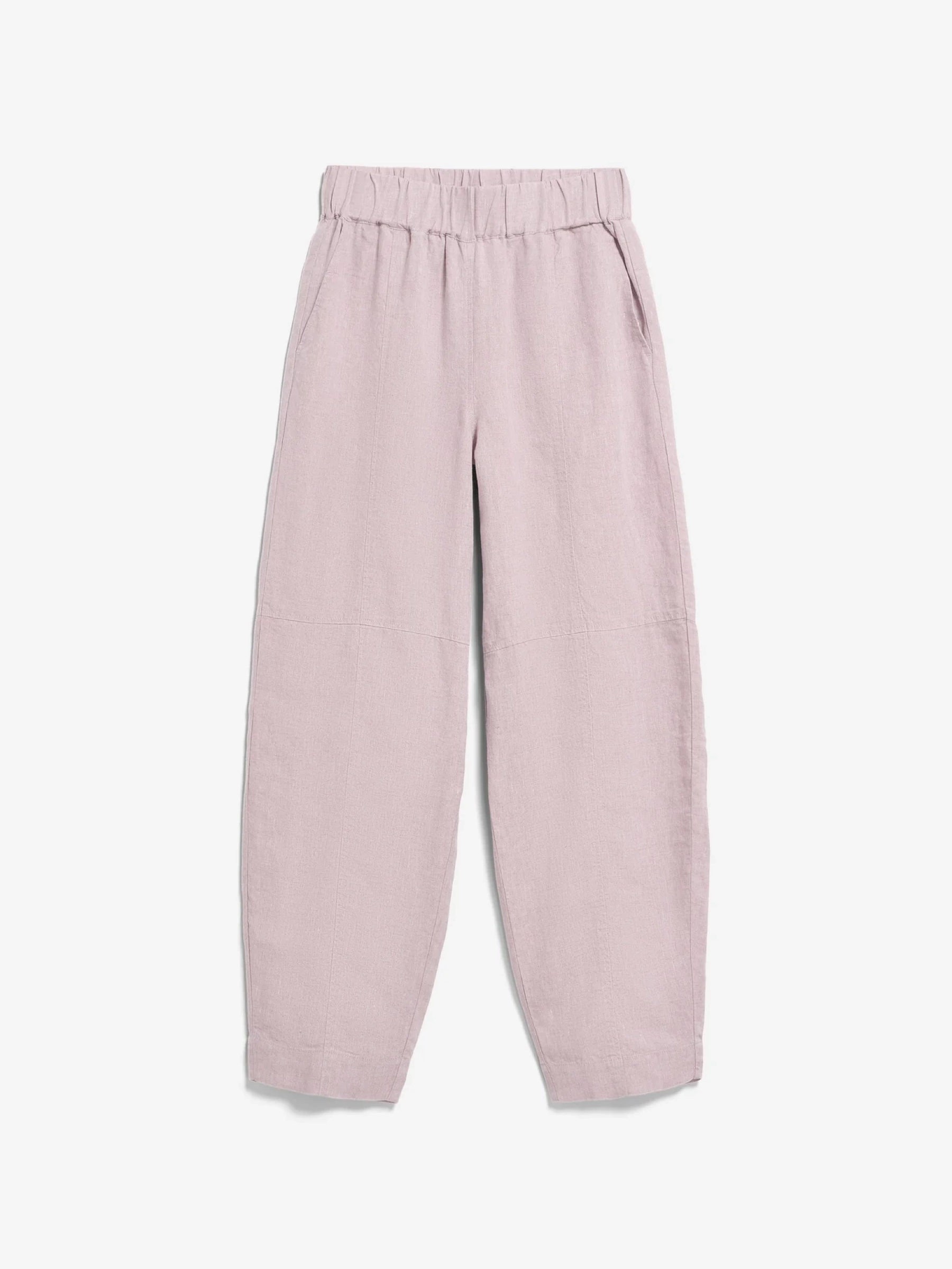 Hose Pure Linen Pull On Barrel Pant pink mist Armedangels
