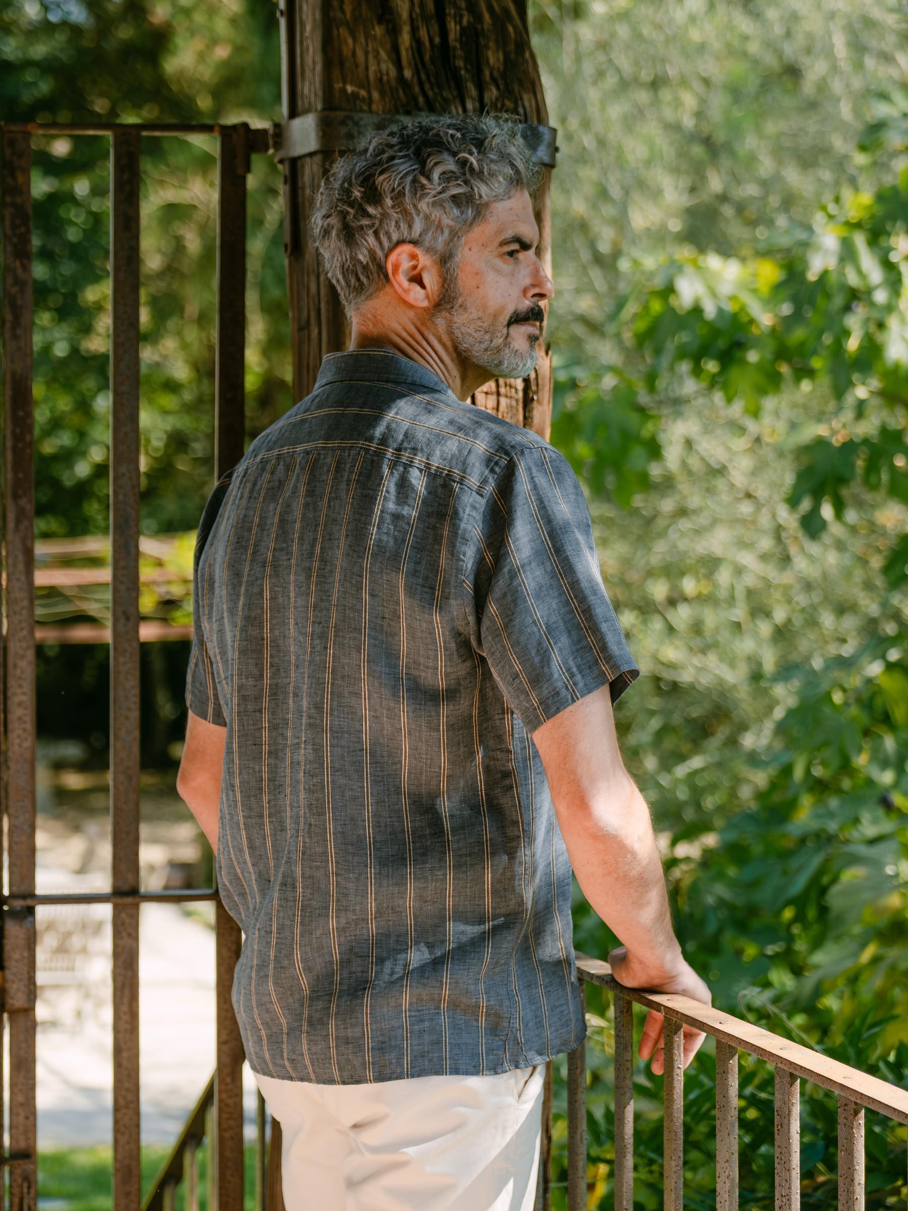 Hemd Shirt Linen Milano azur Carpasus