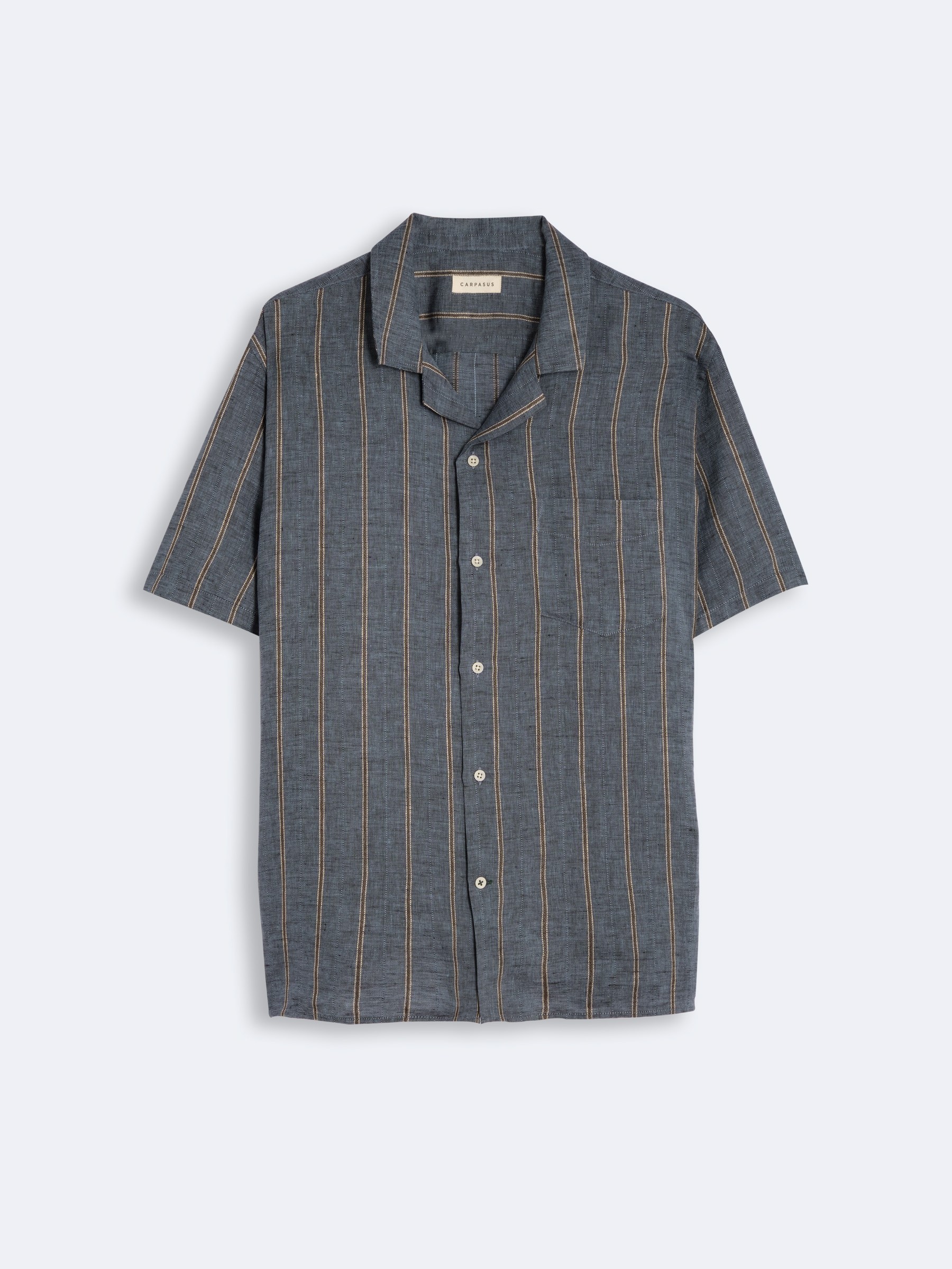 Hemd Shirt Linen Milano azur Carpasus