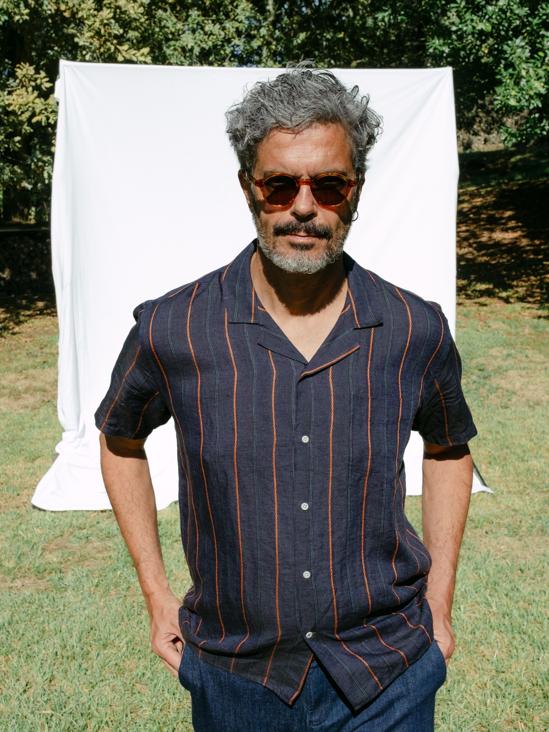 Hemd Shirt Linen Milano marine Carpasus