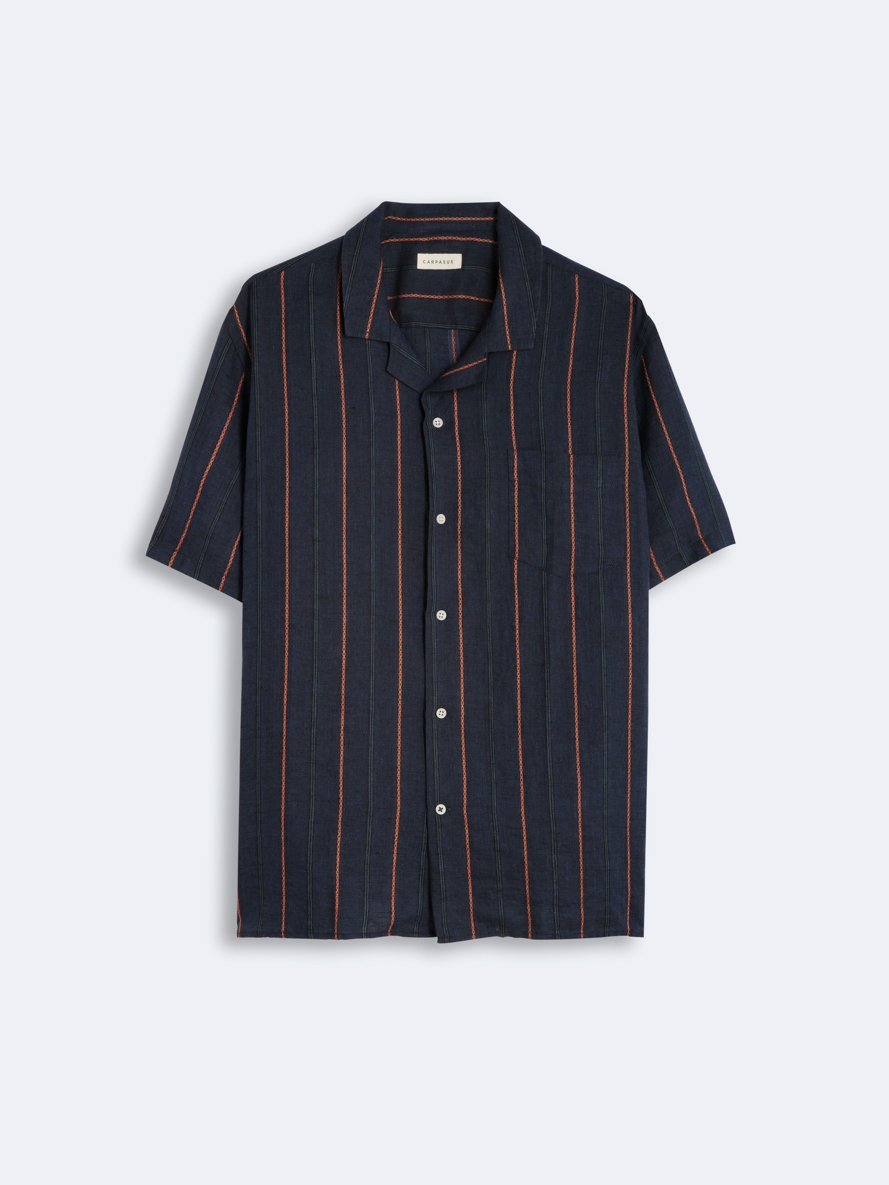 Hemd Shirt Linen Milano marine Carpasus