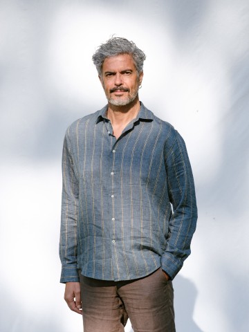 Hemd Shirt Linen Lugano azur Carpasus