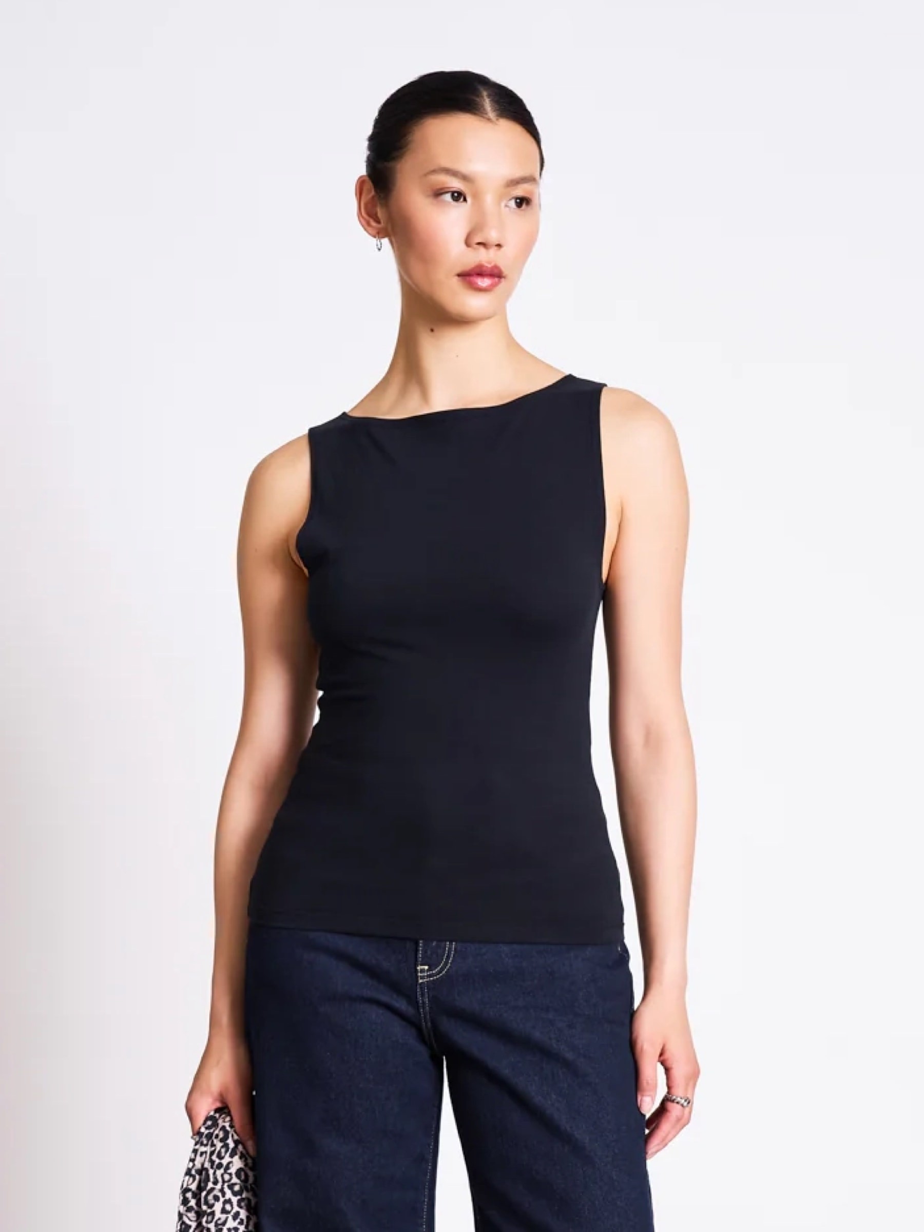 Boat Neck Top Felis black Jan 'n June