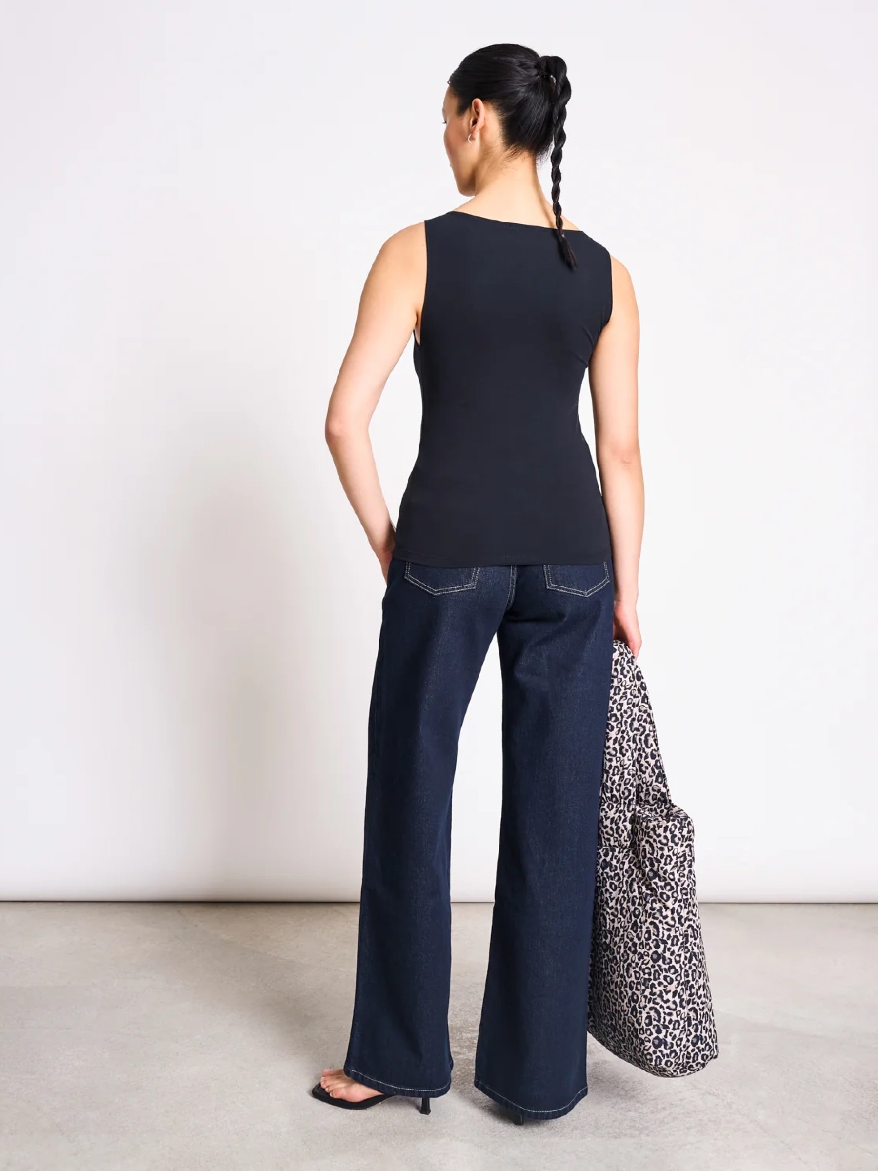 Boat Neck Top Felis black Jan 'n June