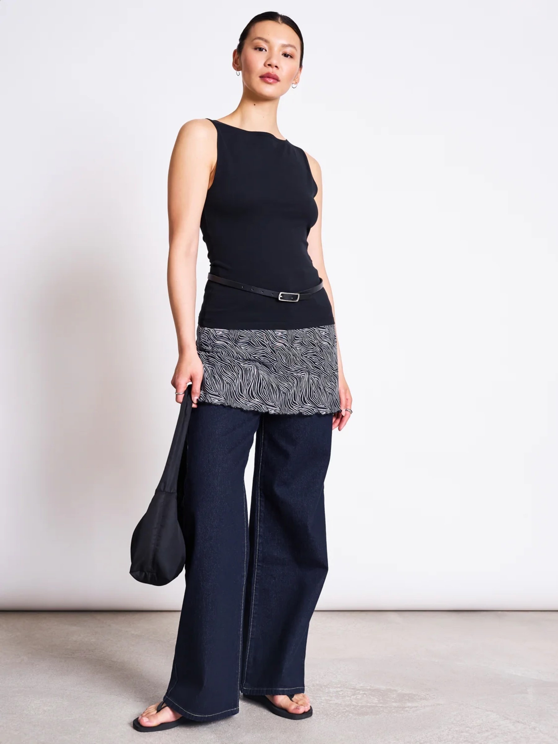 Boat Neck Top Felis black Jan 'n June