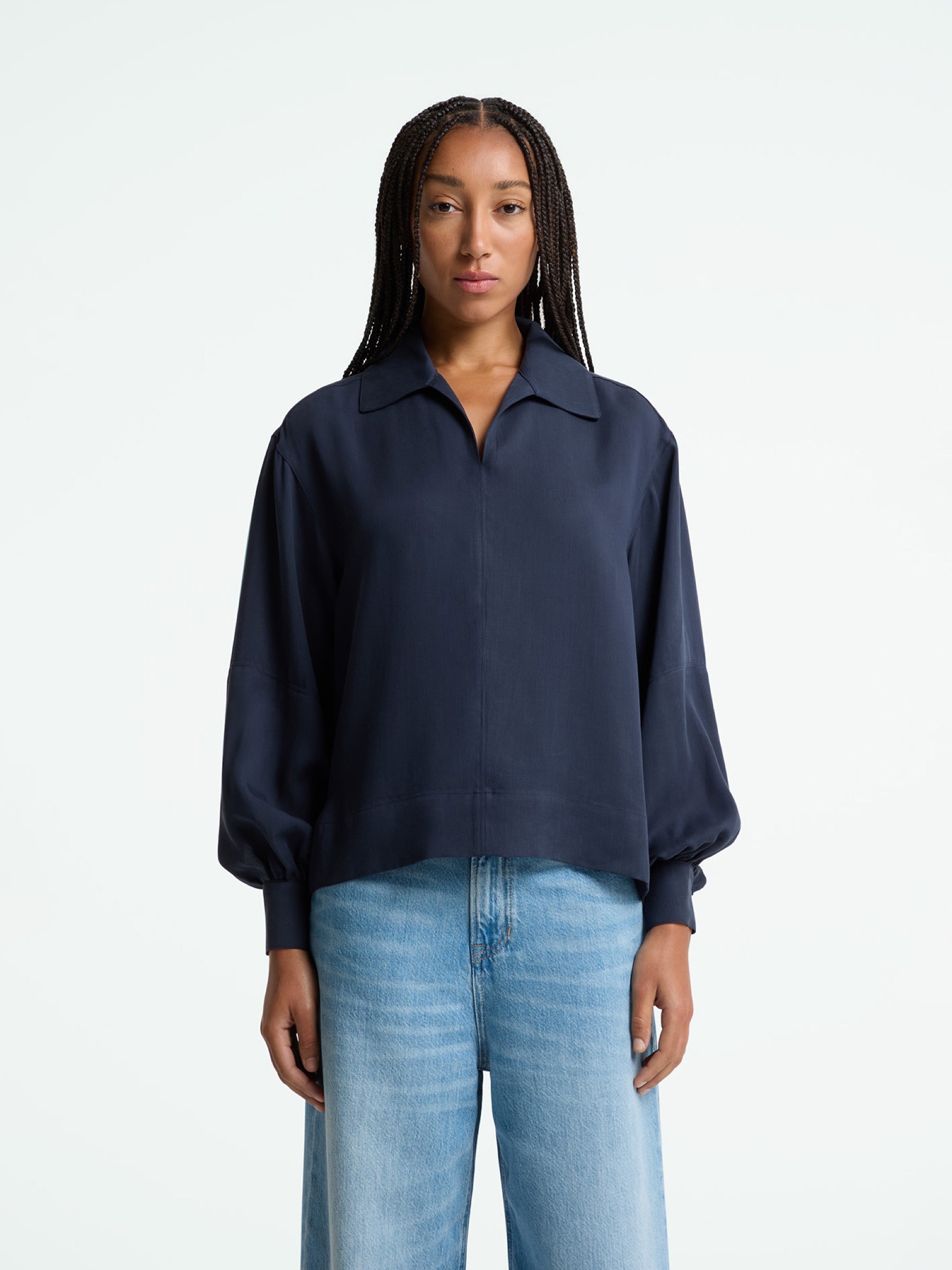 Bluse Rheana dress blues Kings of Indigo – K.O.I.
