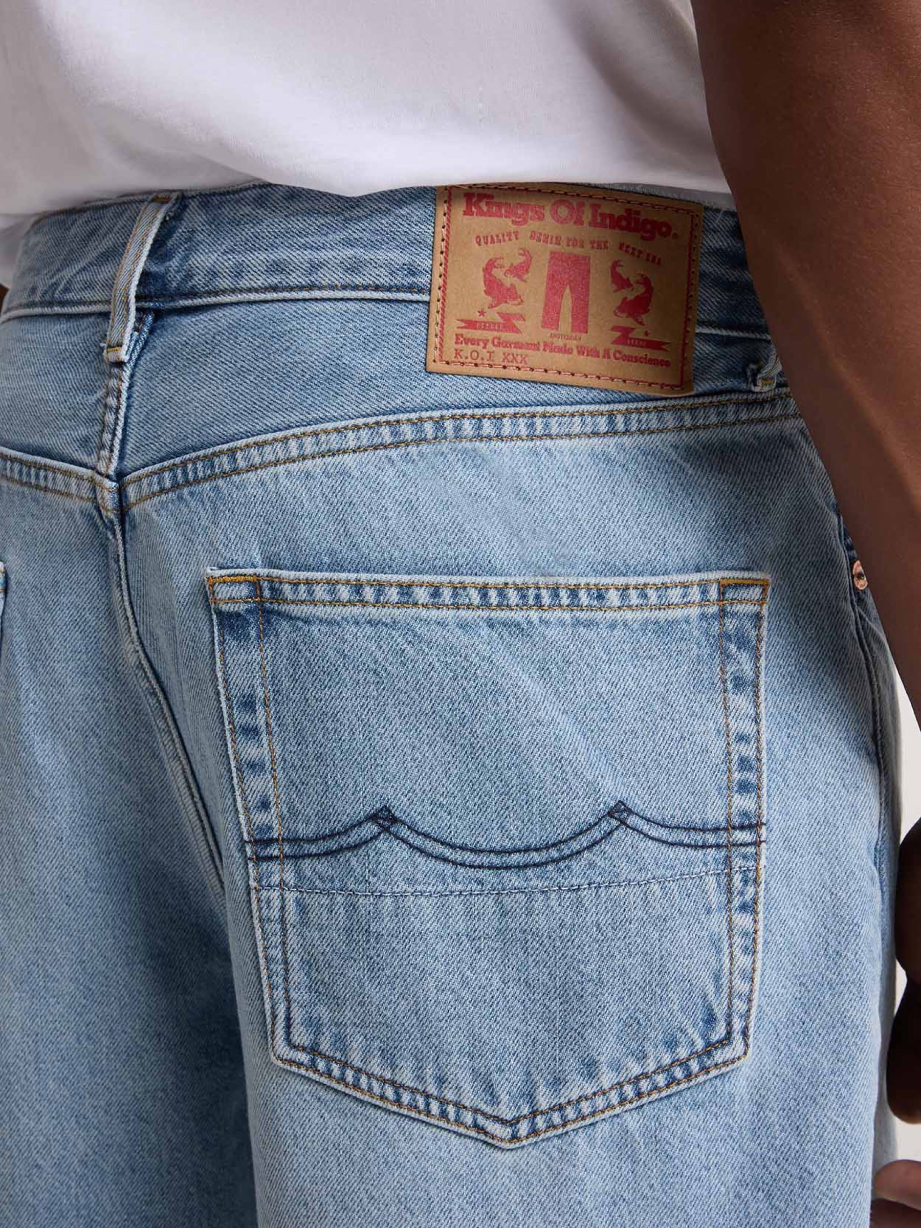 Kurze Hose Adelio Short blue reef mid Kings of Indigo – K.O.I.
