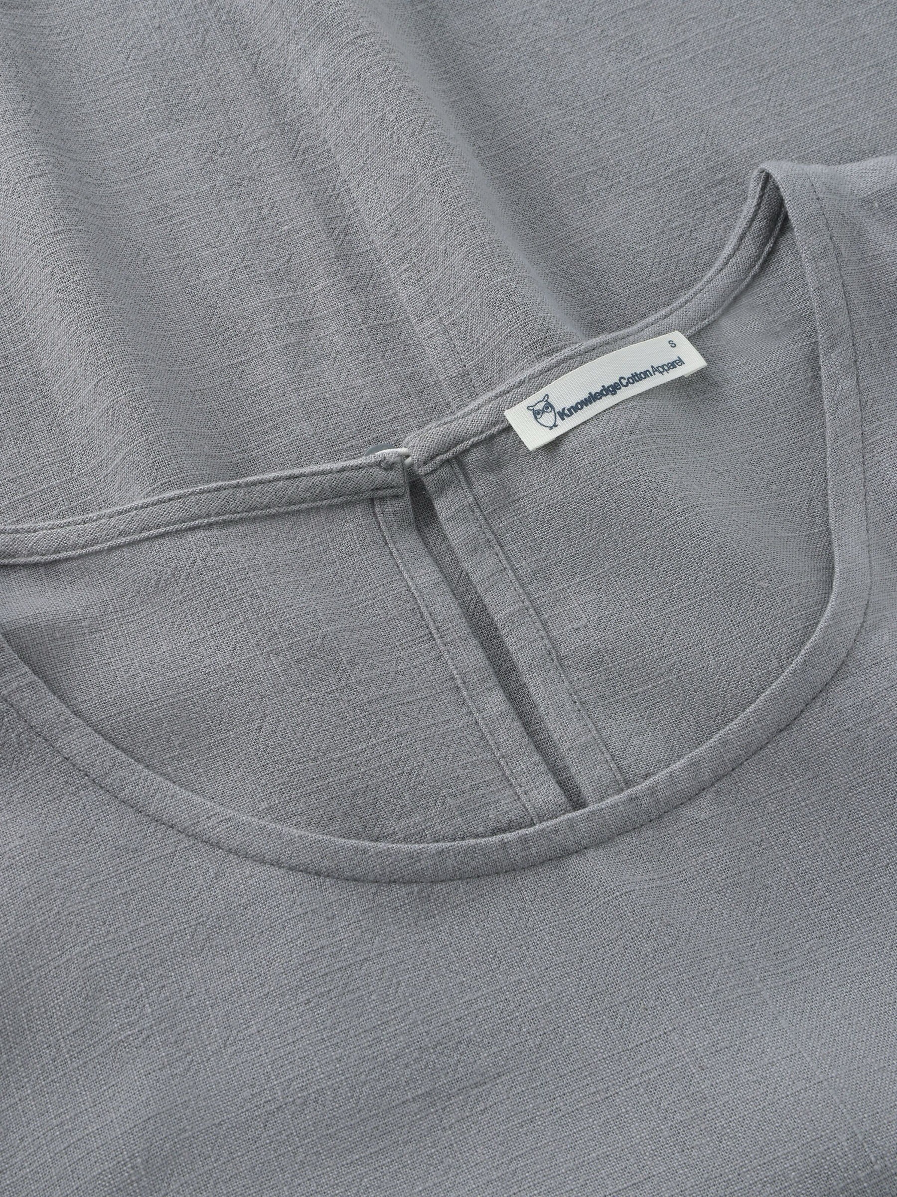 Linen-Mix Top ultimate grey Knowledge Cotton Apparel