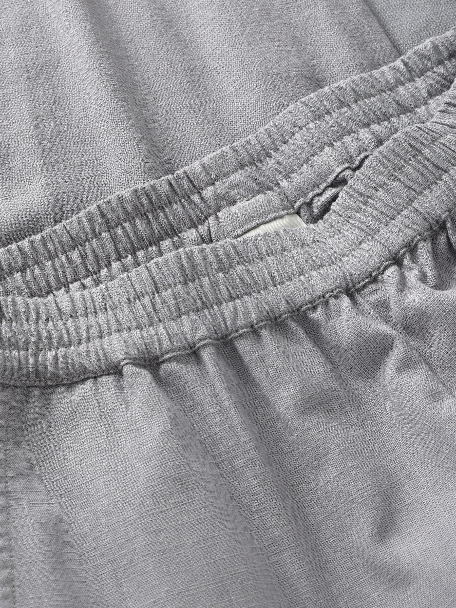 Hose Posey Linen-Mix Pants ultimate grey Knowledge Cotton Apparel