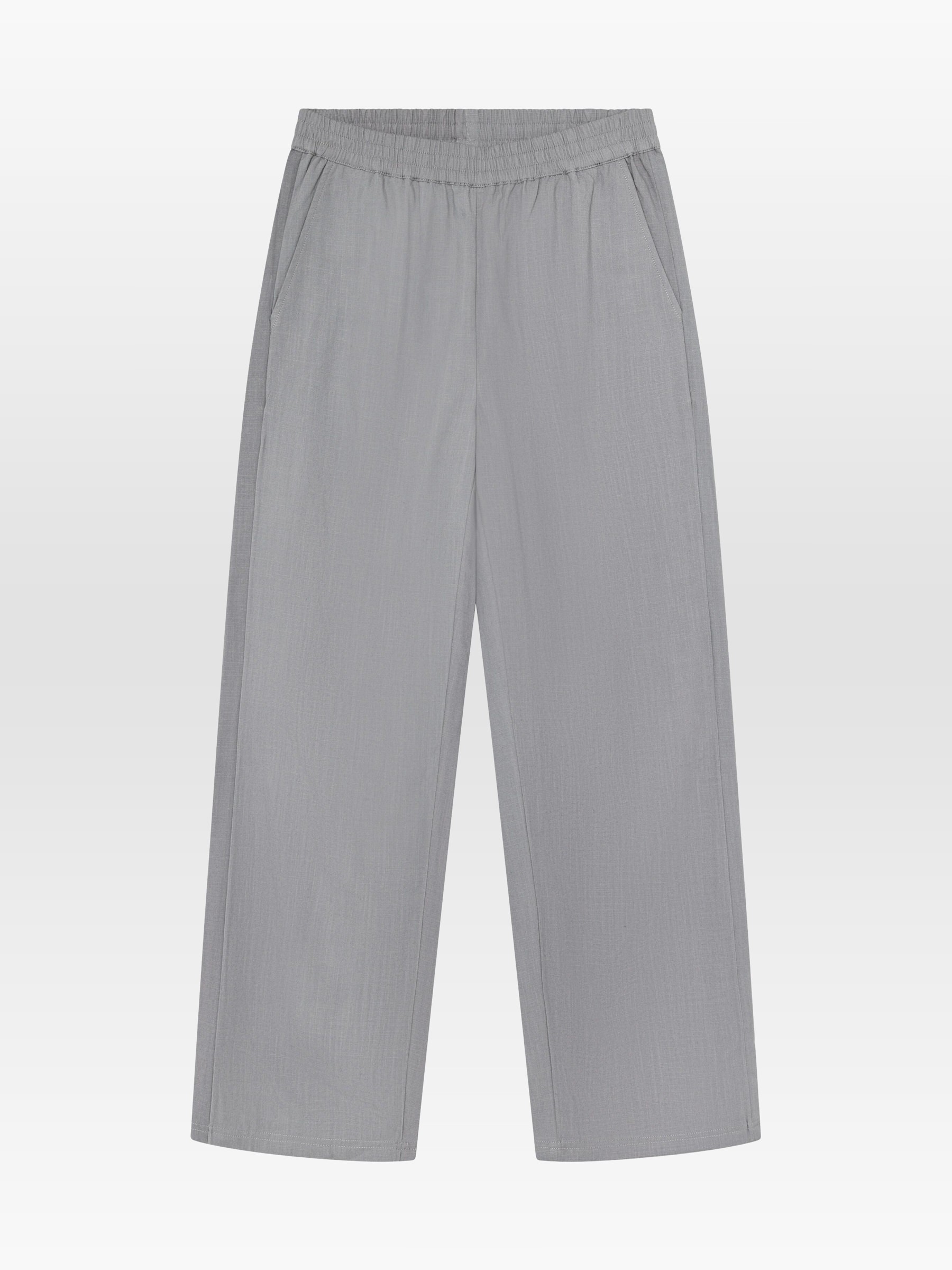 Hose Posey Linen-Mix Pants ultimate grey Knowledge Cotton Apparel