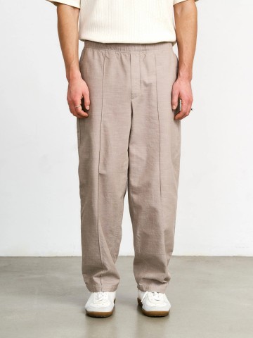 Hose Pleated Wide Pant grey brown Rotholz