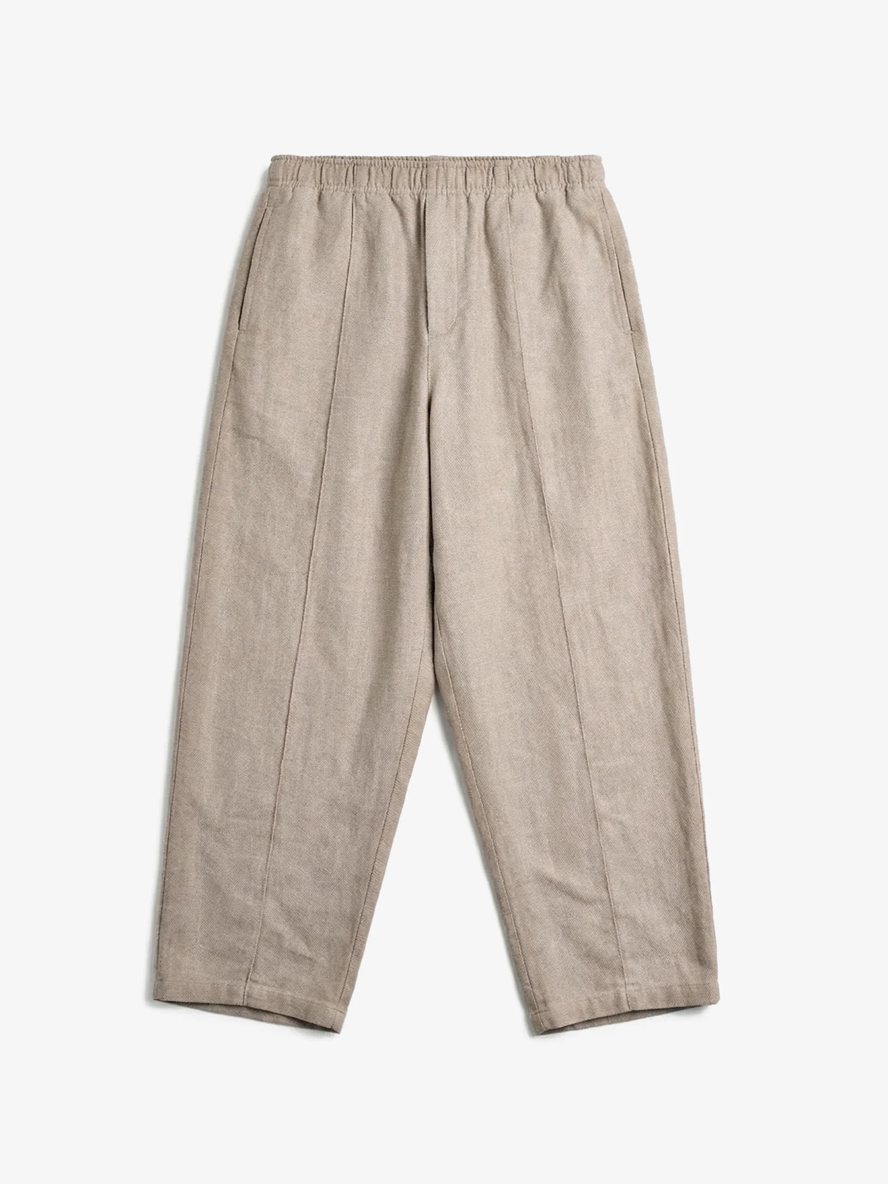 Hose Pleated Wide Pant grey brown Rotholz