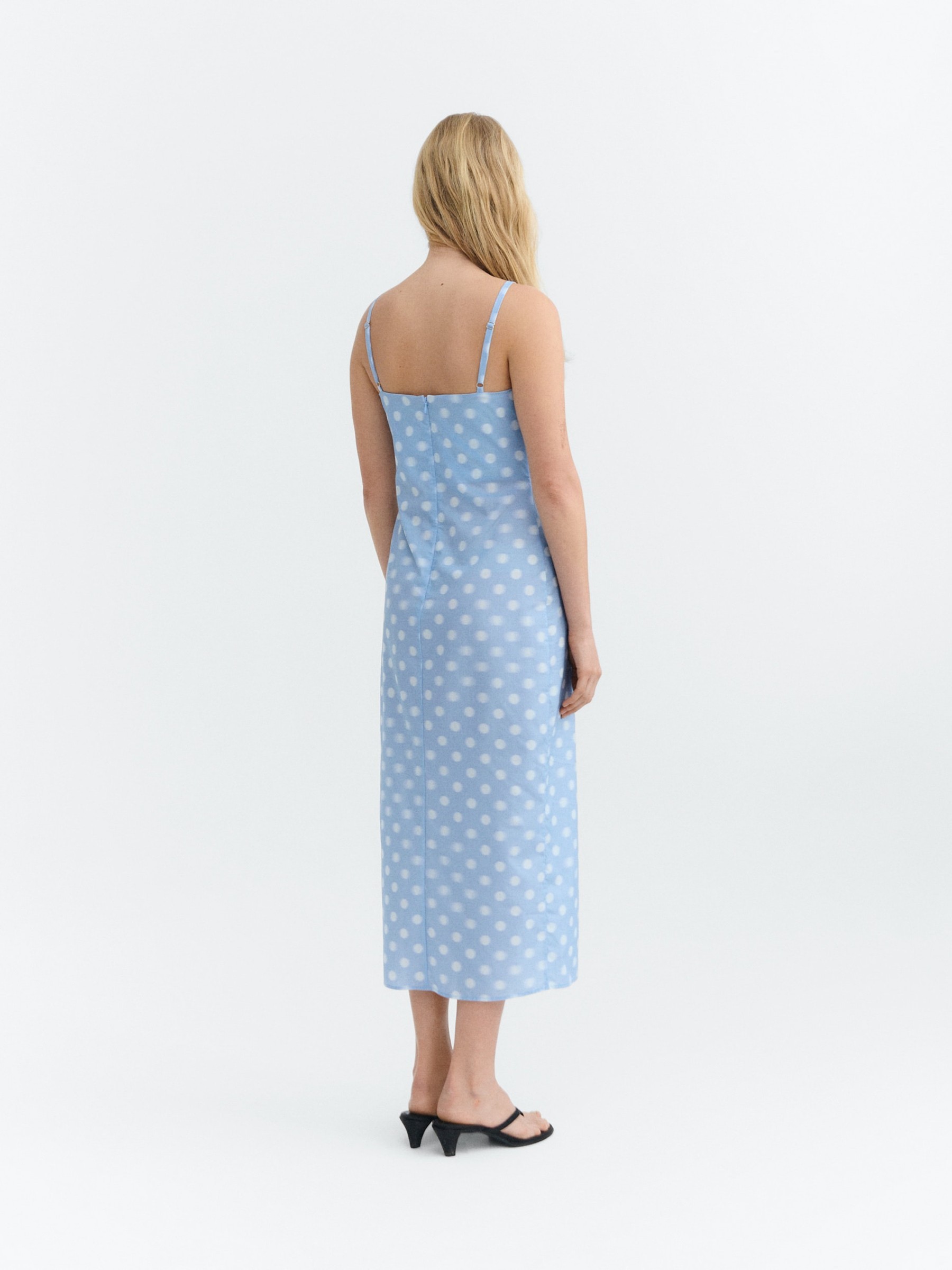 Kleid Sunniva Dress puntets blue Thinking Mu