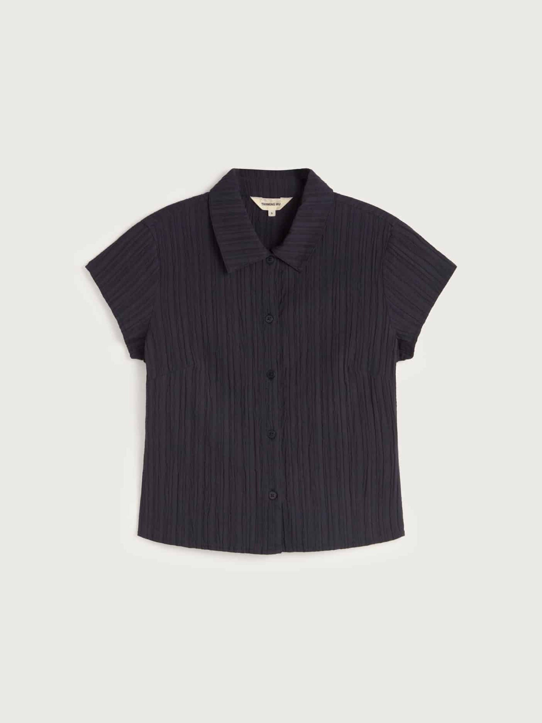 Bluse Kitty Blouse navy Thinking Mu