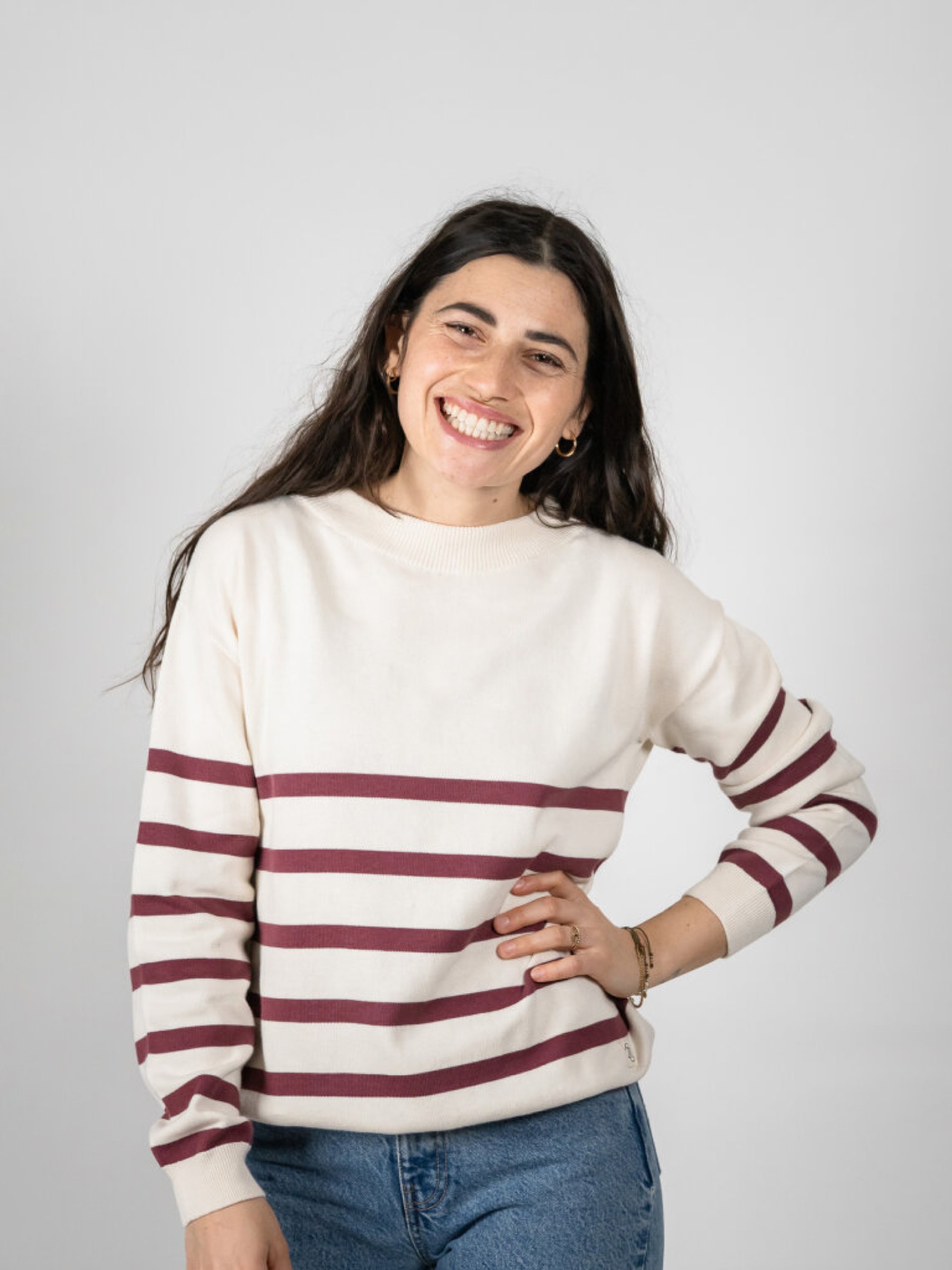 Pullover Eva Ringel Sweater Swiss Edition natural berry ZRCL