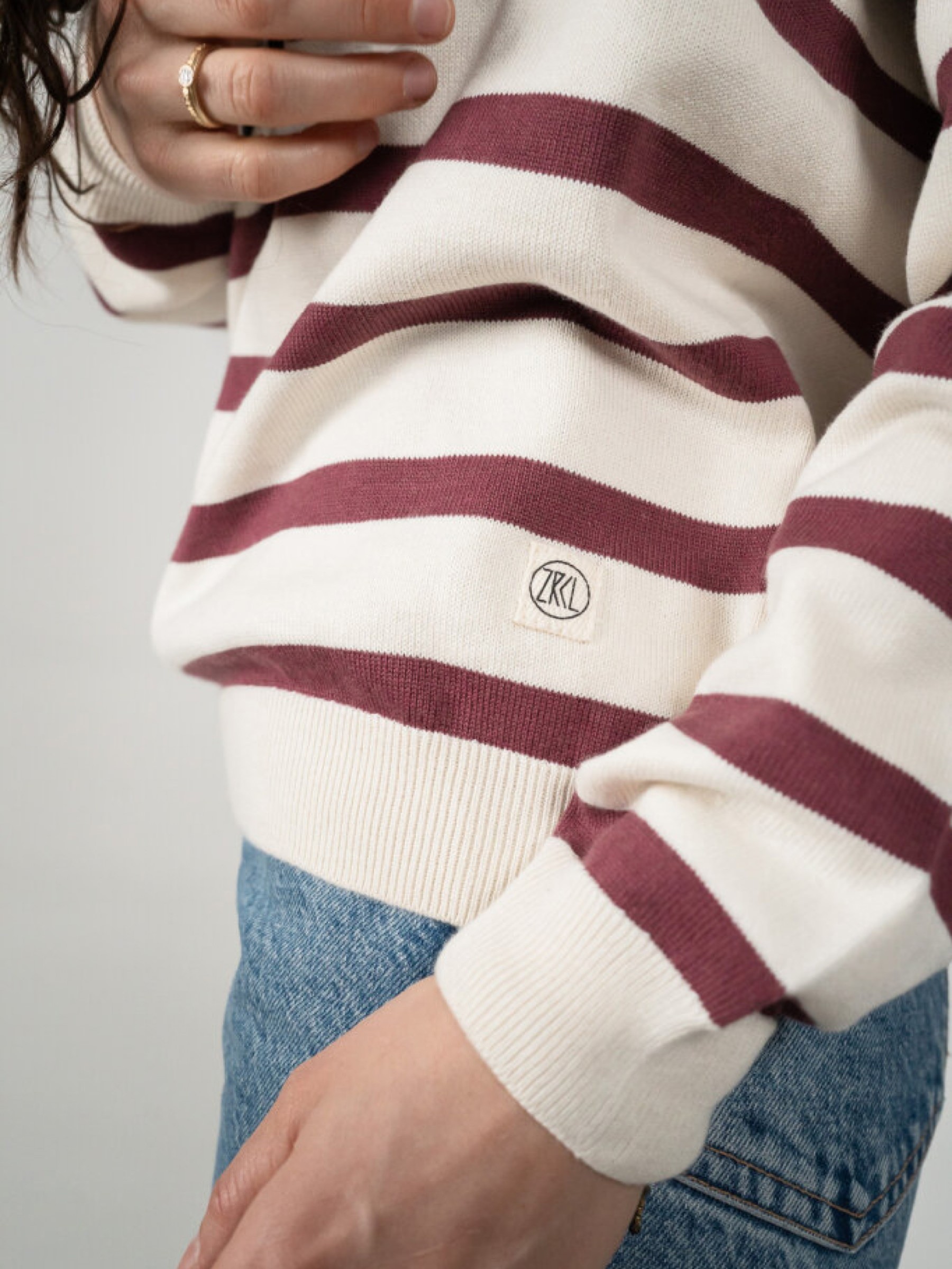 Pullover Eva Ringel Sweater Swiss Edition natural berry ZRCL