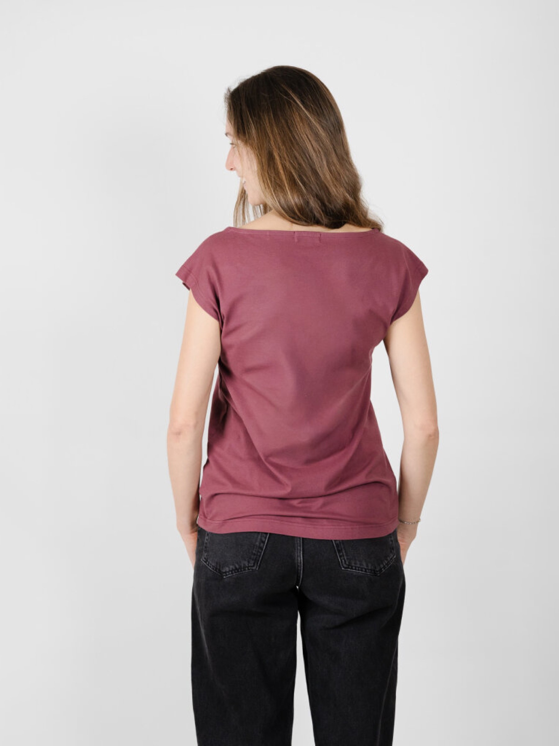 T-Shirt Basic Mila Two-Shirt berry ZRCL